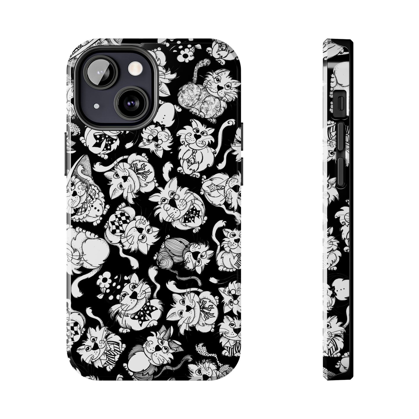 So Kitties Tossed Black Phone Case