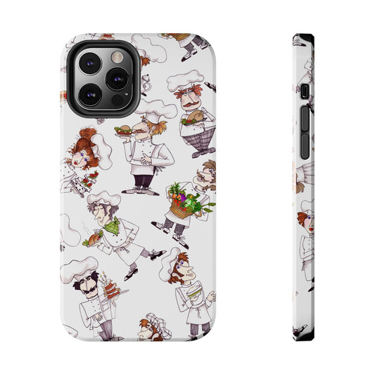 Tossed Chefs White Phone Case
