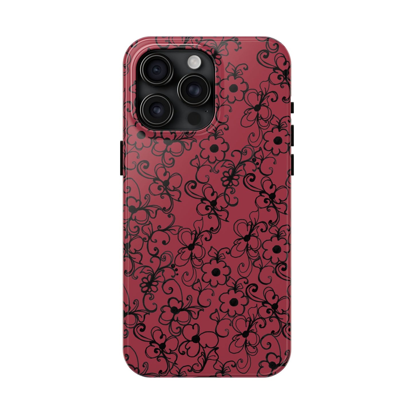 Daisy Jungle Red Phone Case