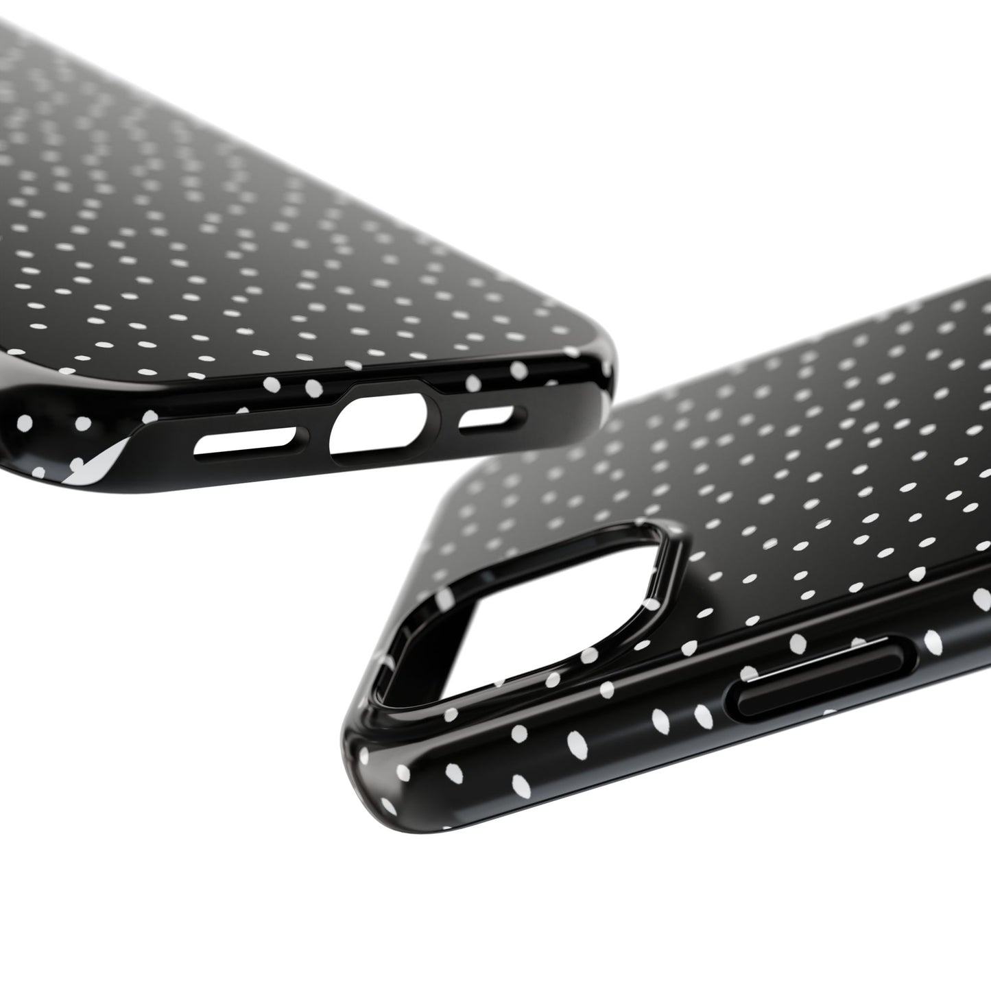 Dinky Dots Black / White Phone Case