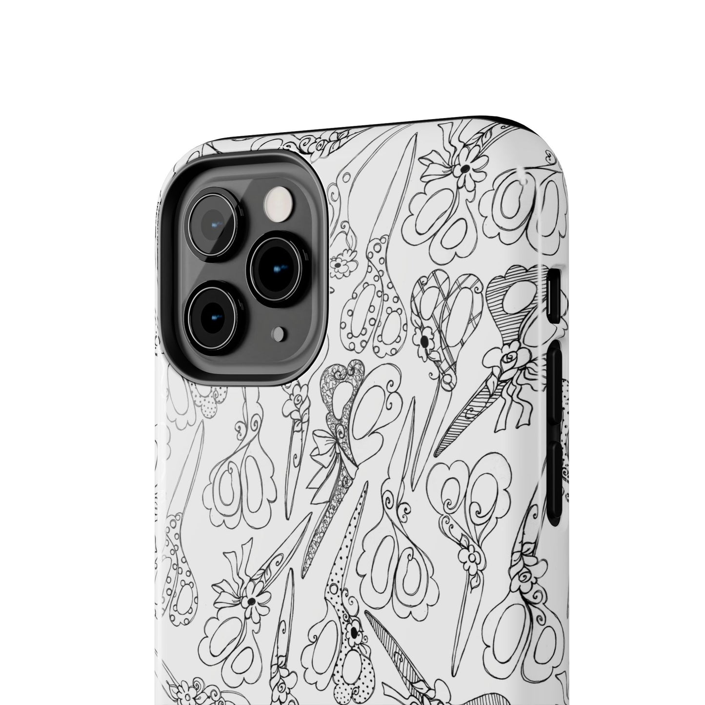 Scissor Blizzard White Phone Case