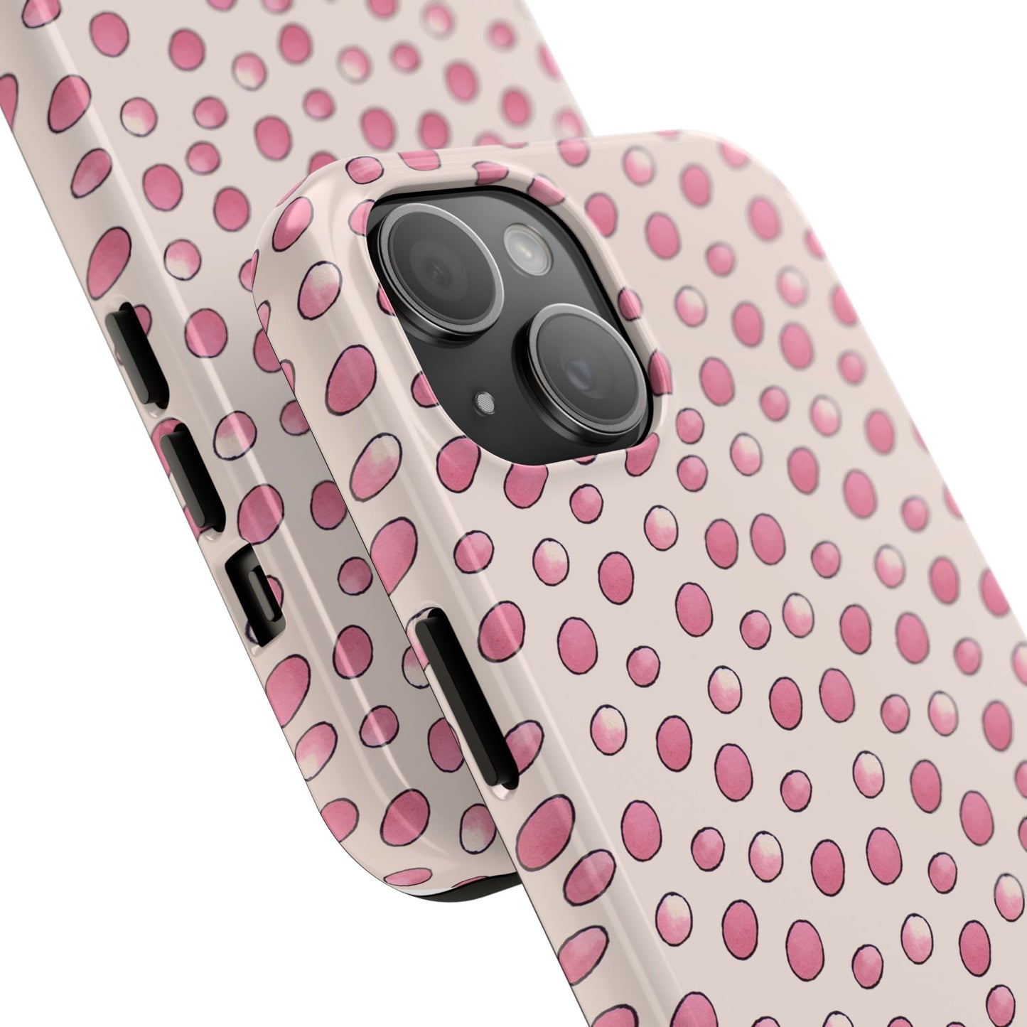 Egg Dots Vanilla / Pink Phone Case