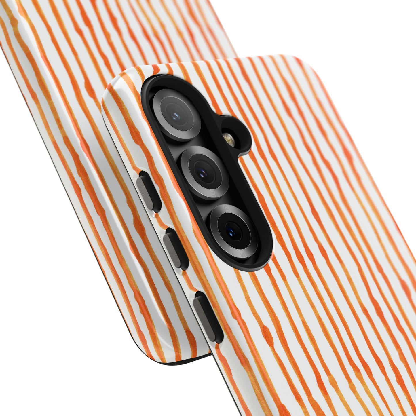 Faux Seersucker Orange / White Phone Case
