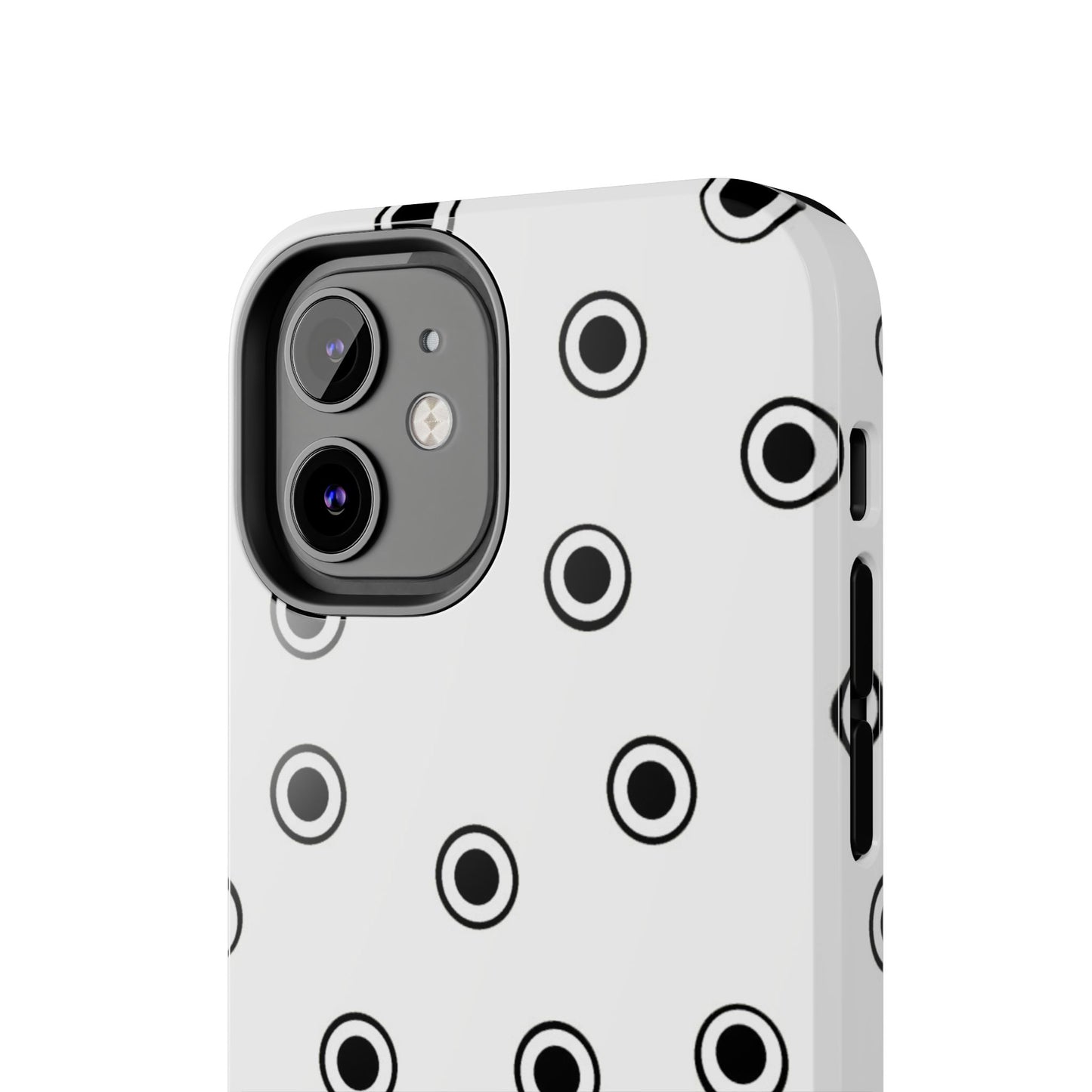CD Dots White / Black Phone Case