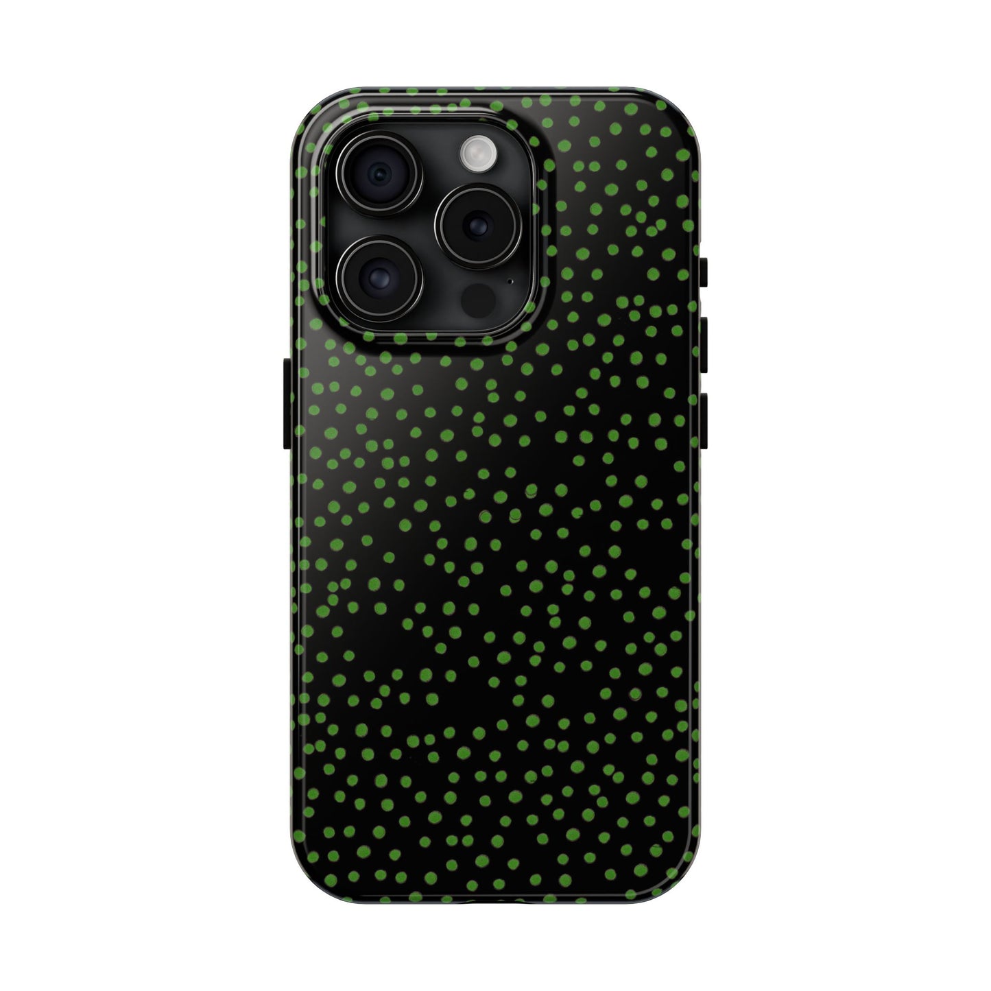 Dinky Dots Black / Green Phone Case