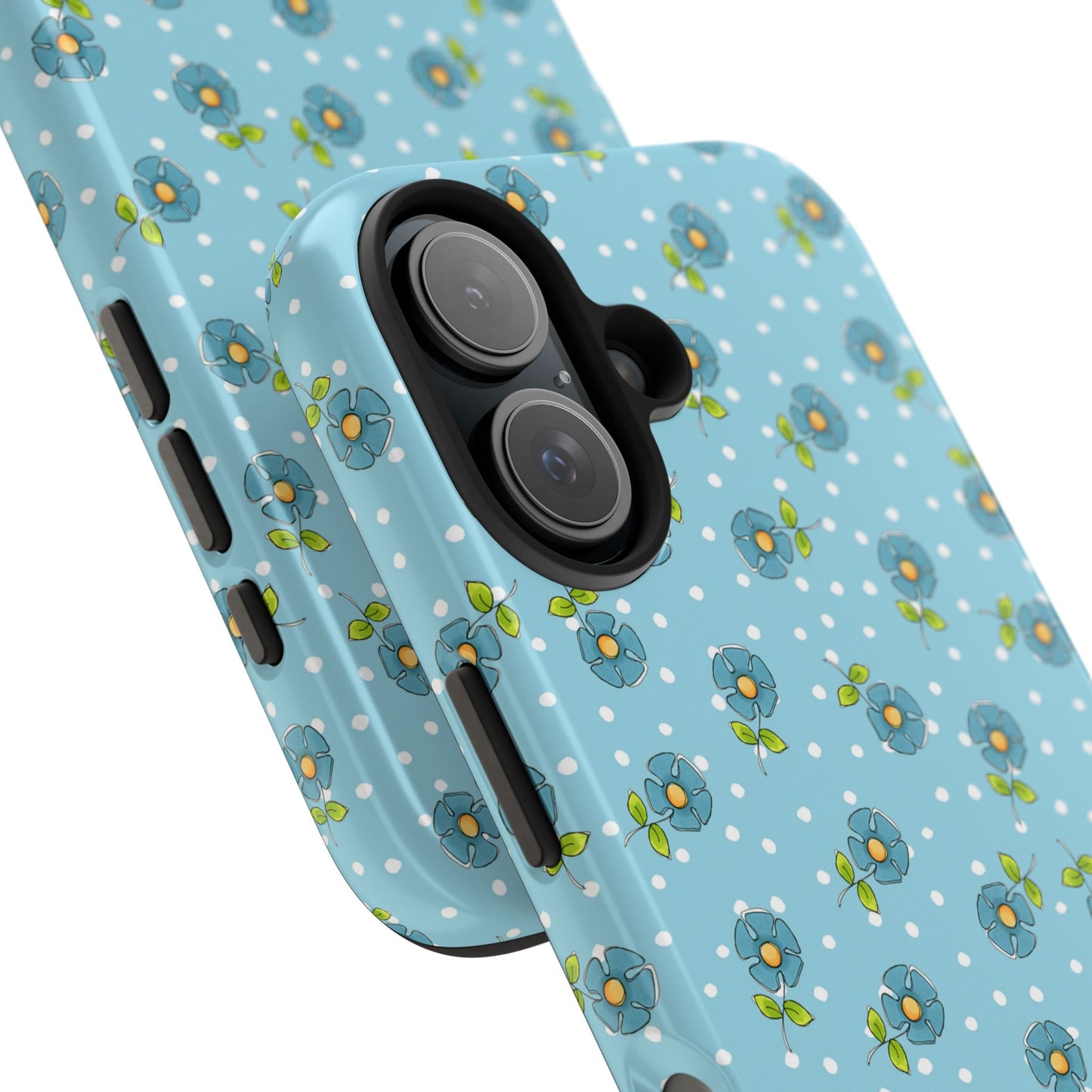 Daisy Dots Turquoise Phone Case