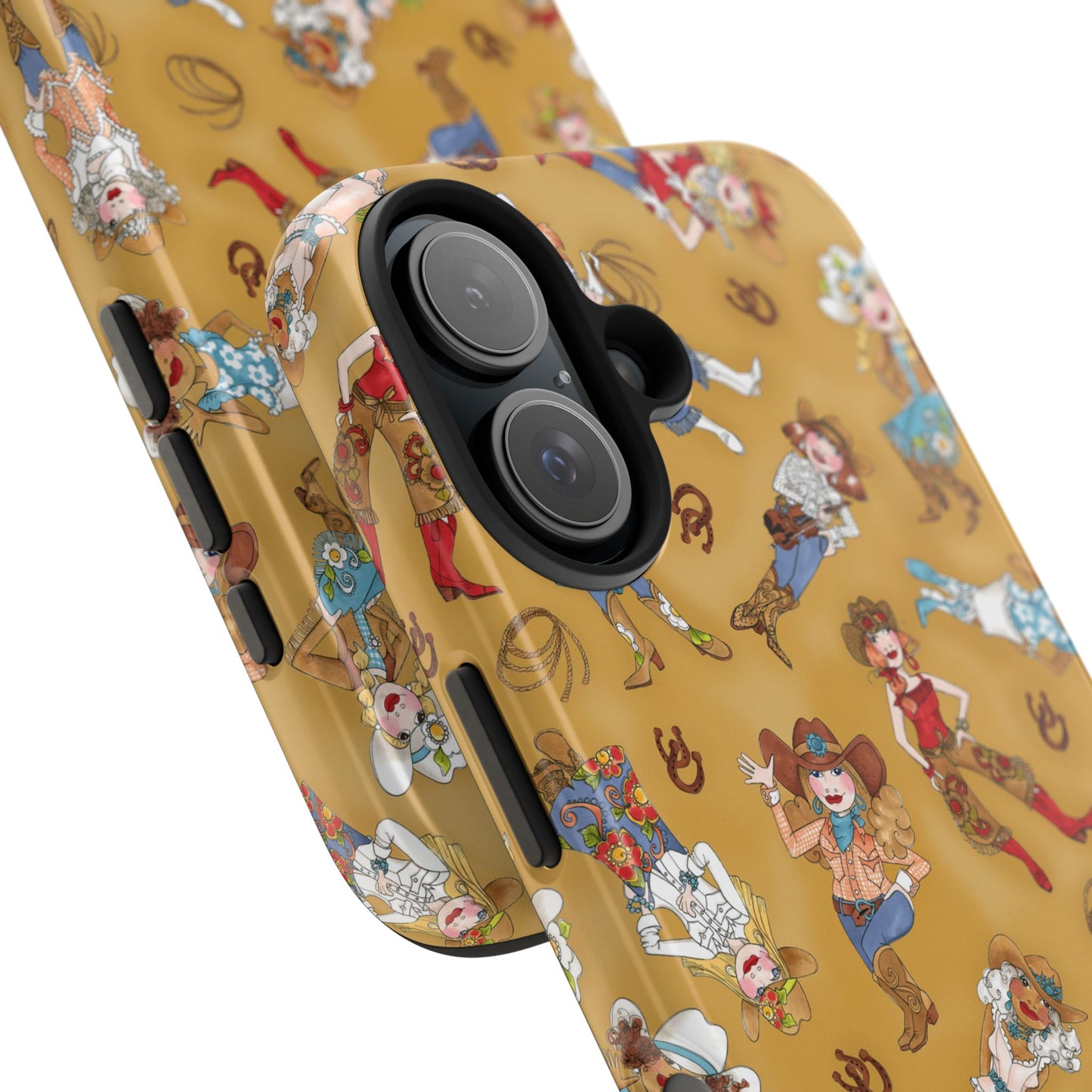 Tossed Cowgirls Tan Phone Case