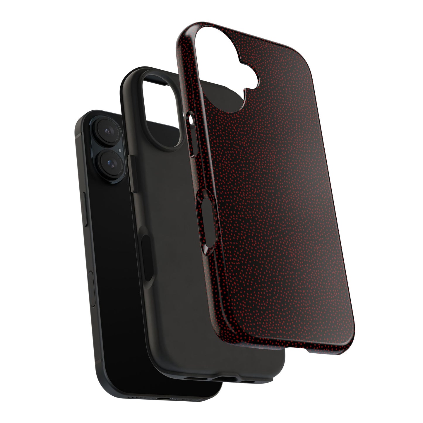 Mini Dot Black / Red Phone Case