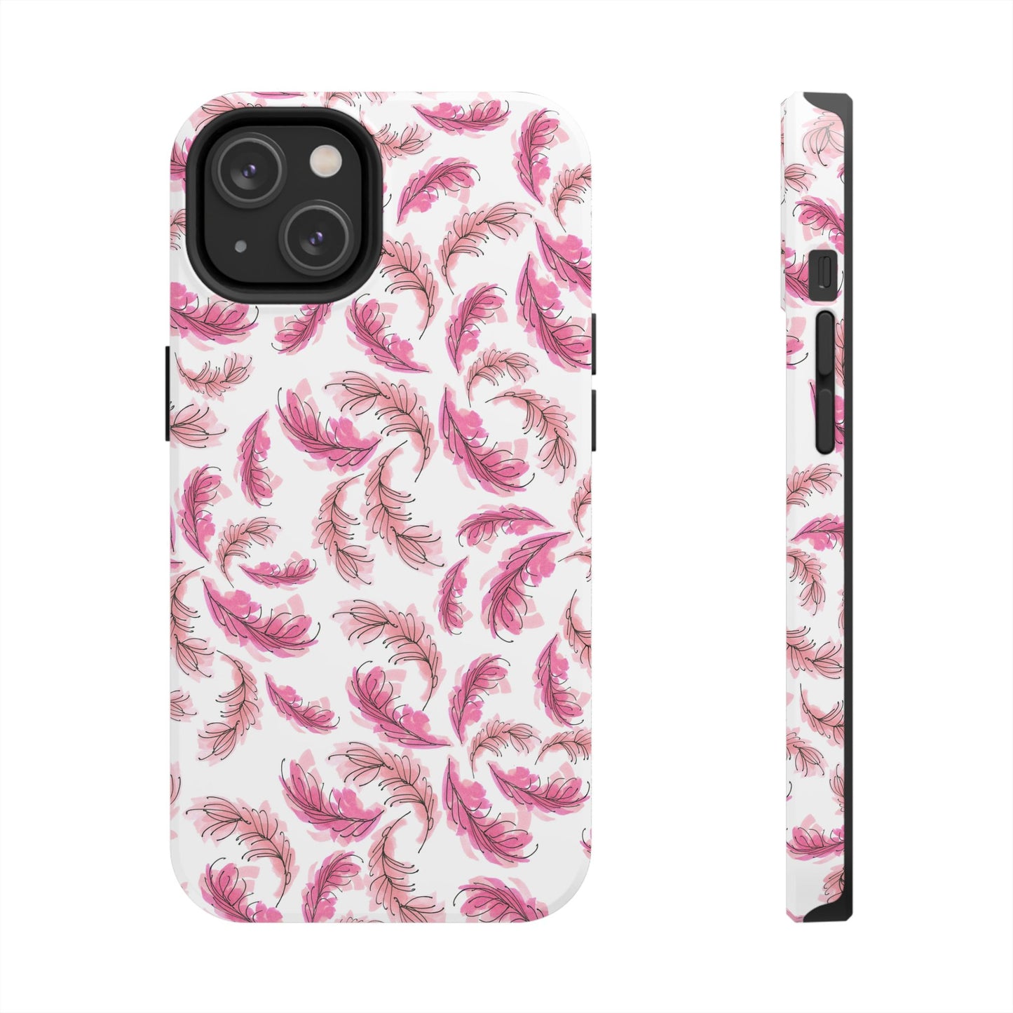 Flam Feathers White Phone Case