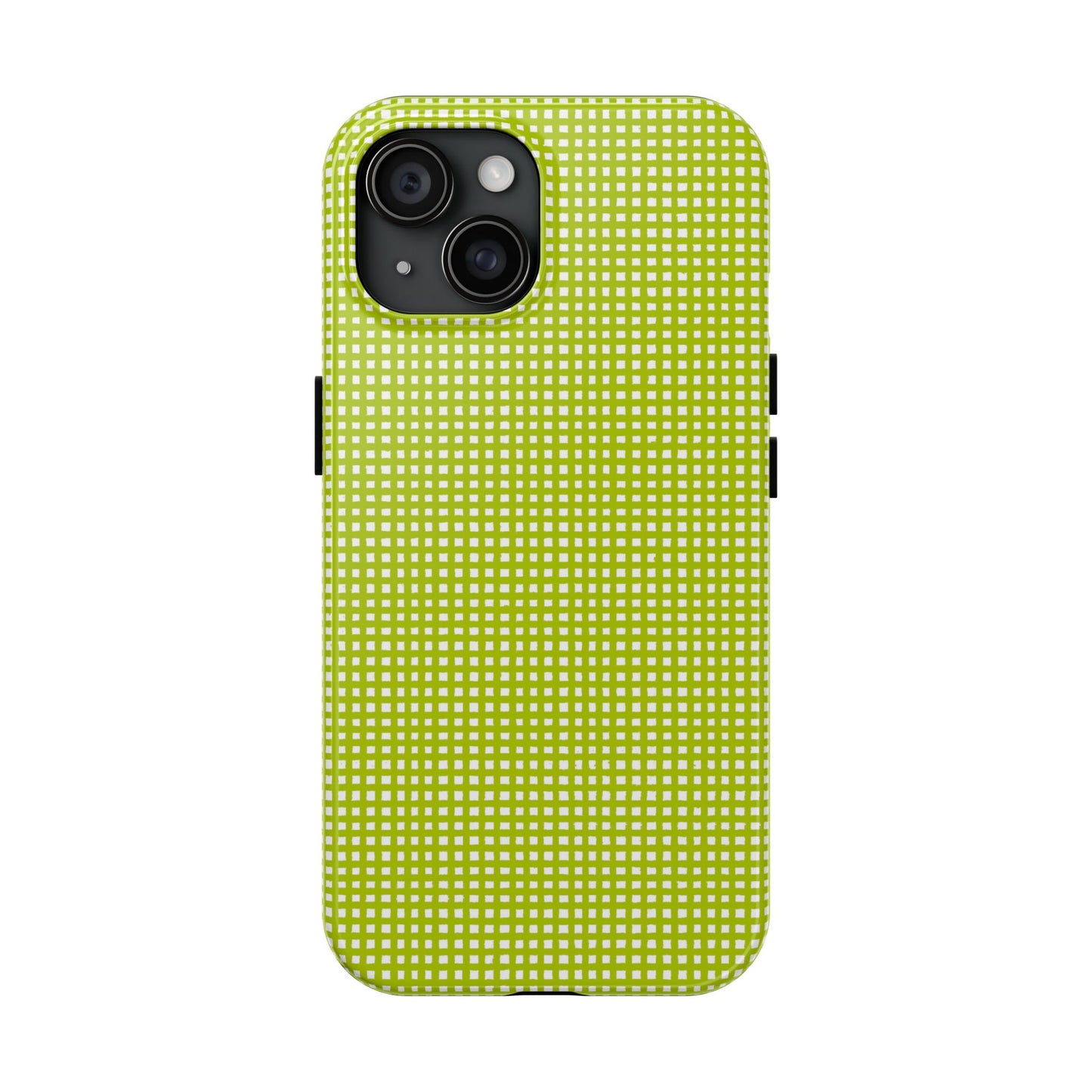 Chipper Check Lime Phone Case