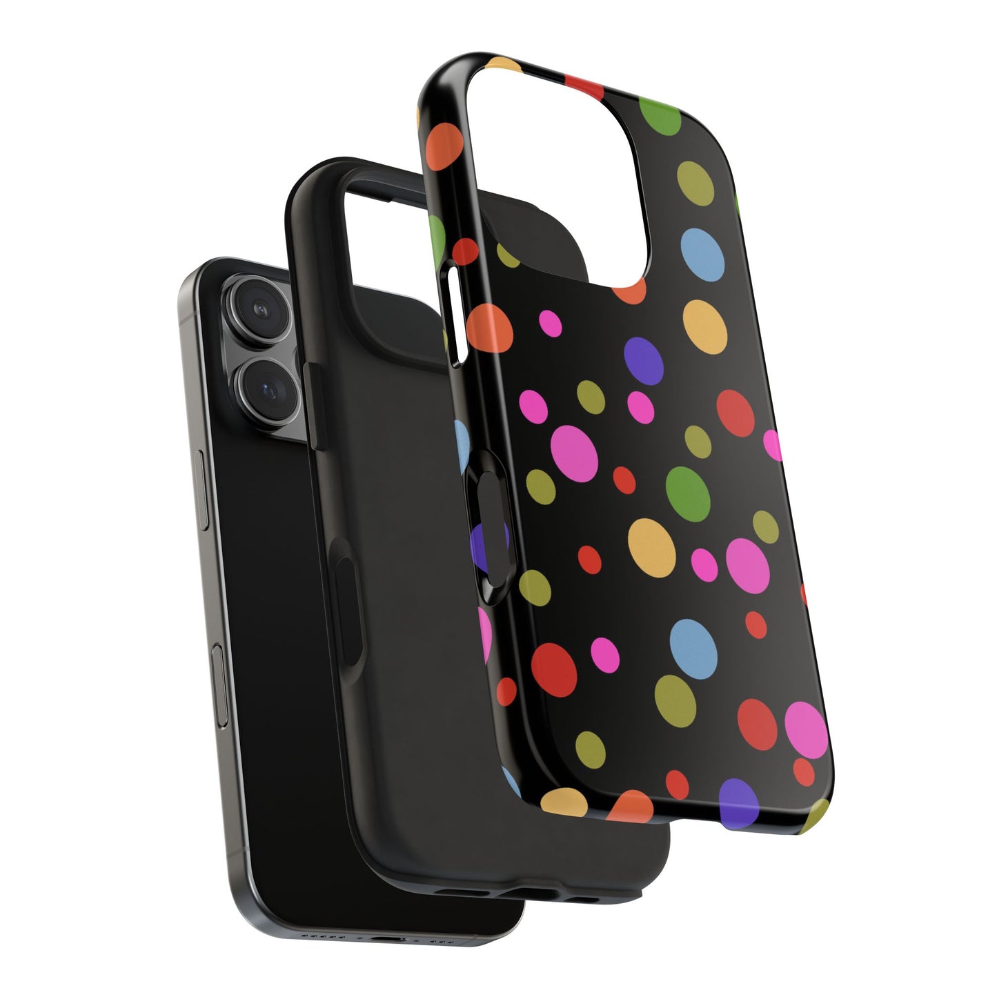 Dot Assortment Black Phone Case