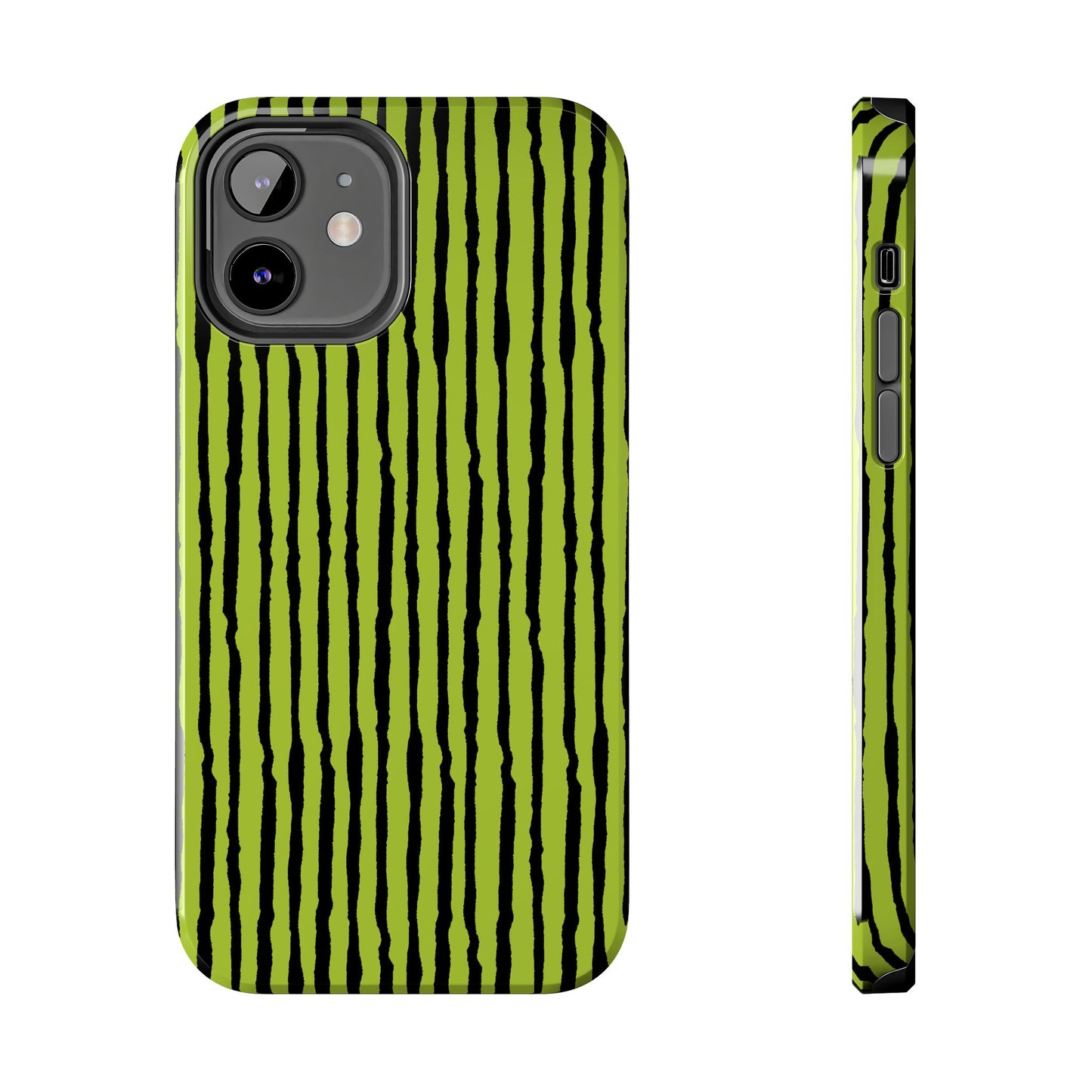 Sorta Stripe Green / Black Phone Case