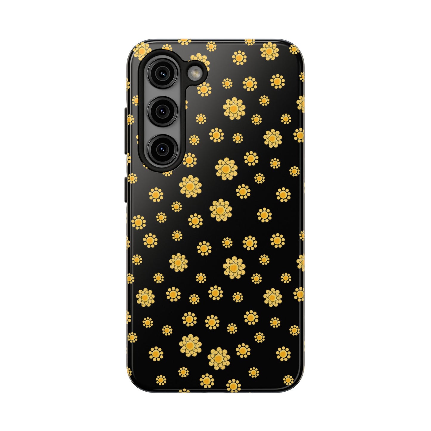 Bandana Dots Black / Yellow Phone Case