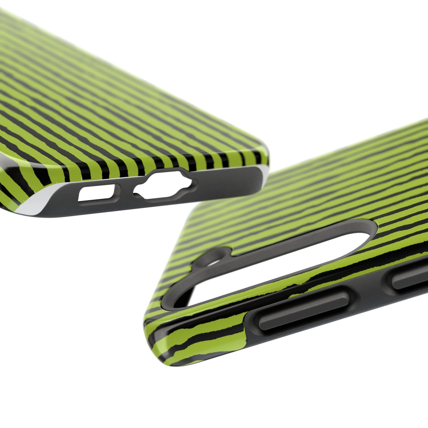 Sorta Stripe Green / Black Phone Case