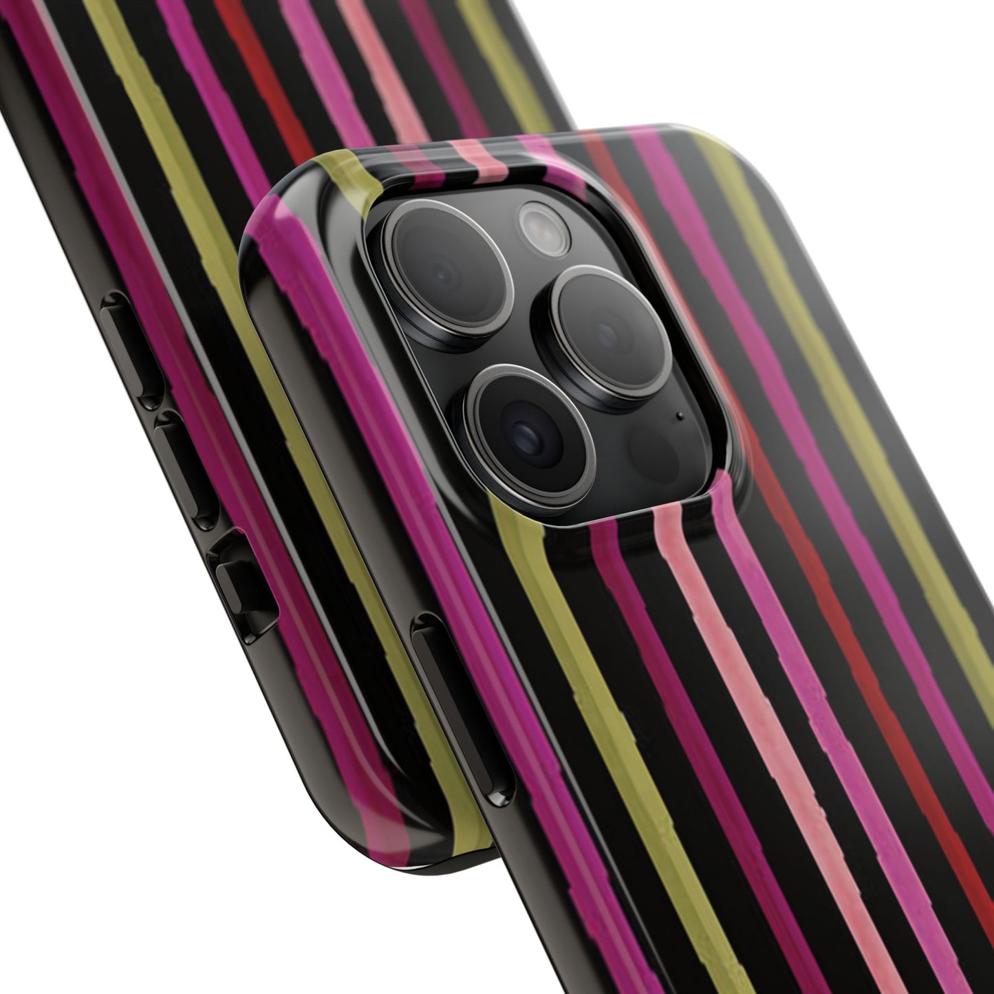 Garden Stripe Black Phone Case