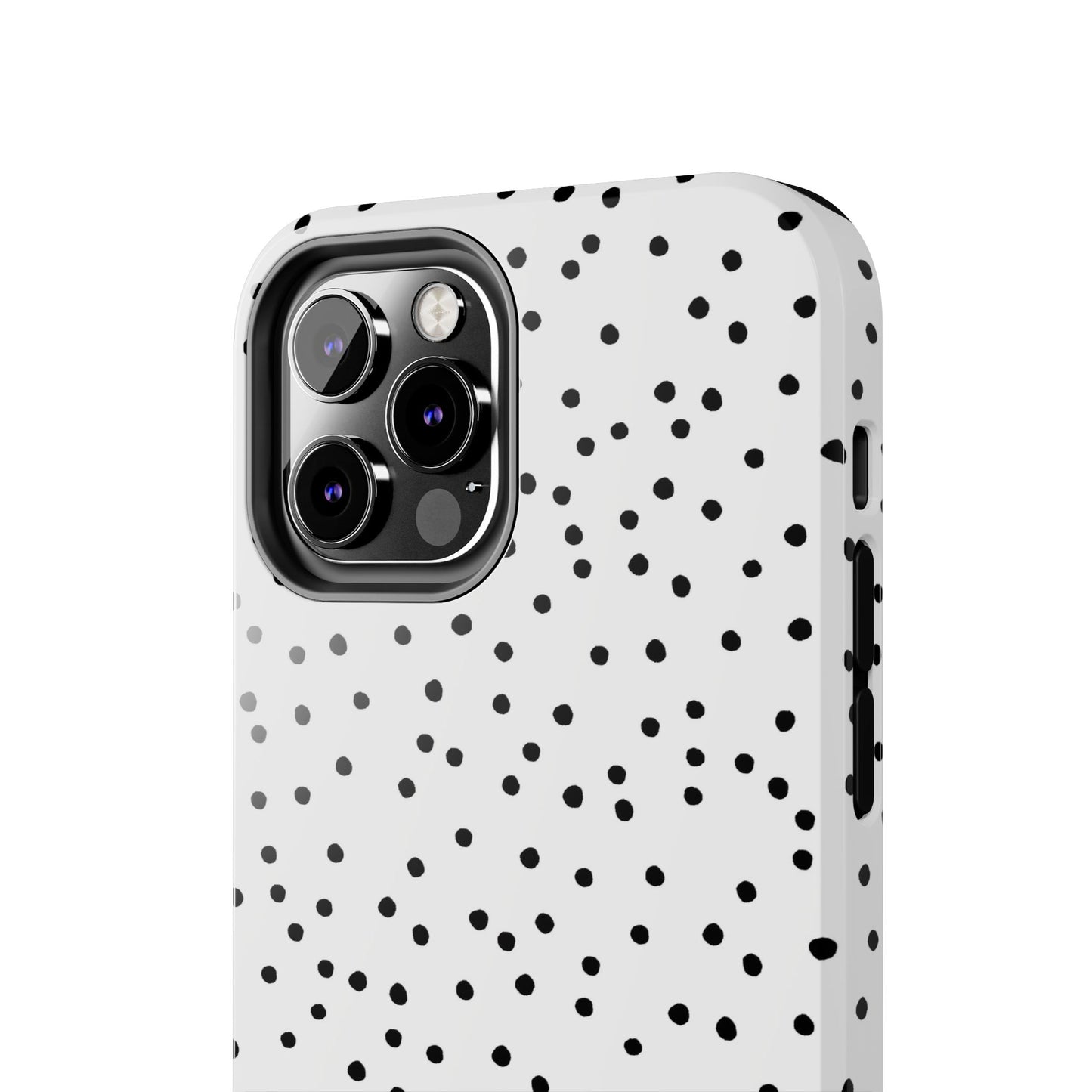 Dinky Dots White / Black Phone Case