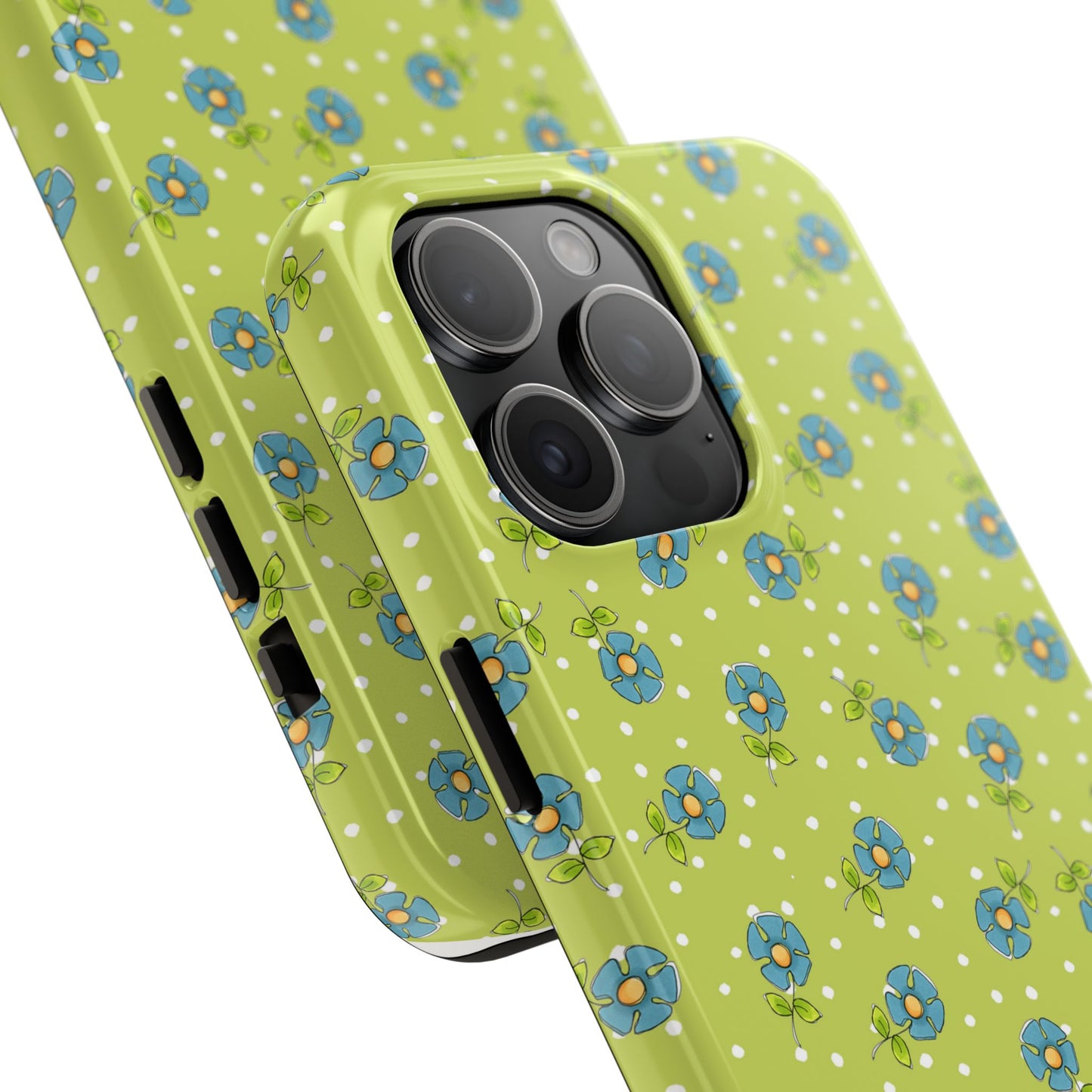 Daisy Dots Green Phone Case