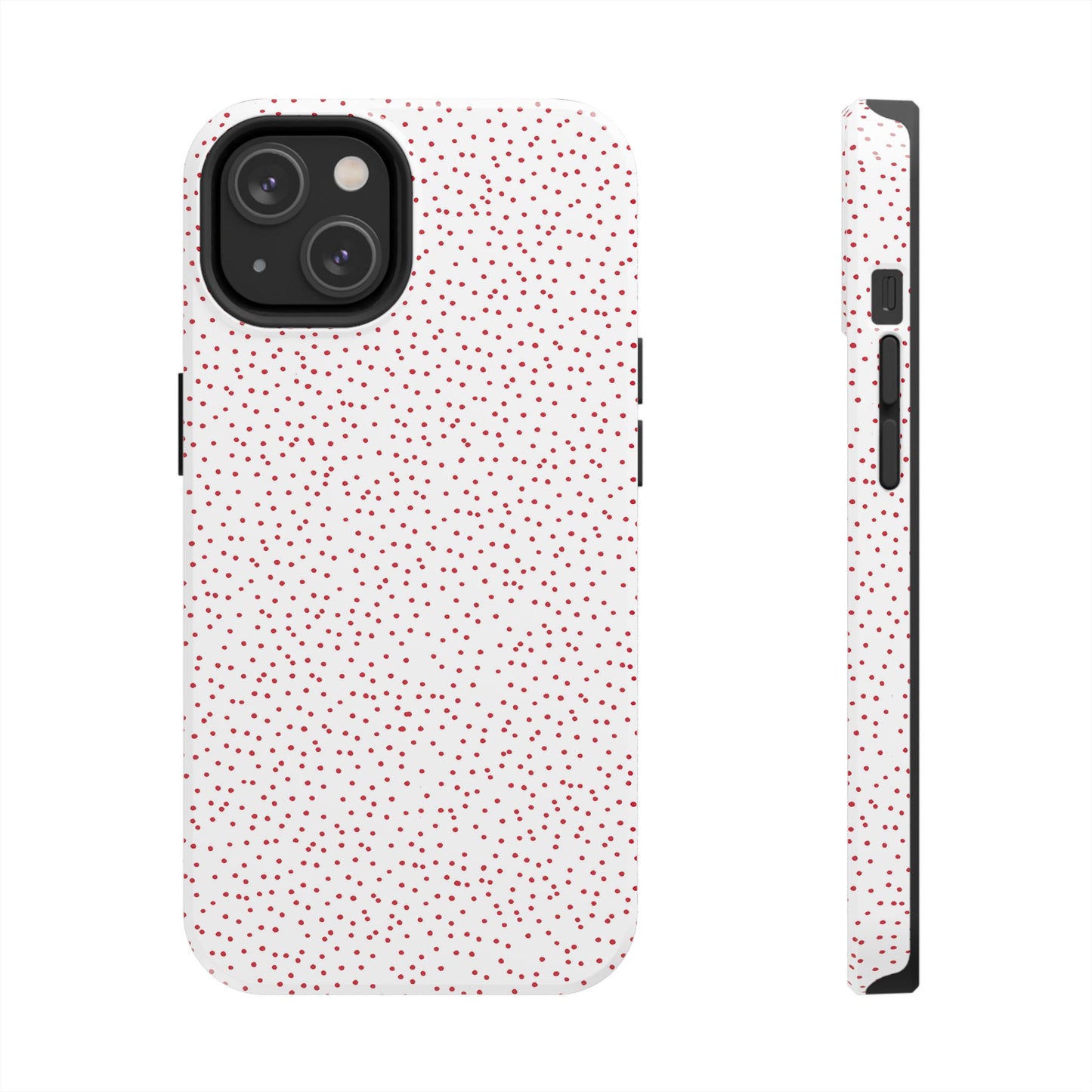 Dinky Dots White / Red Phone Case