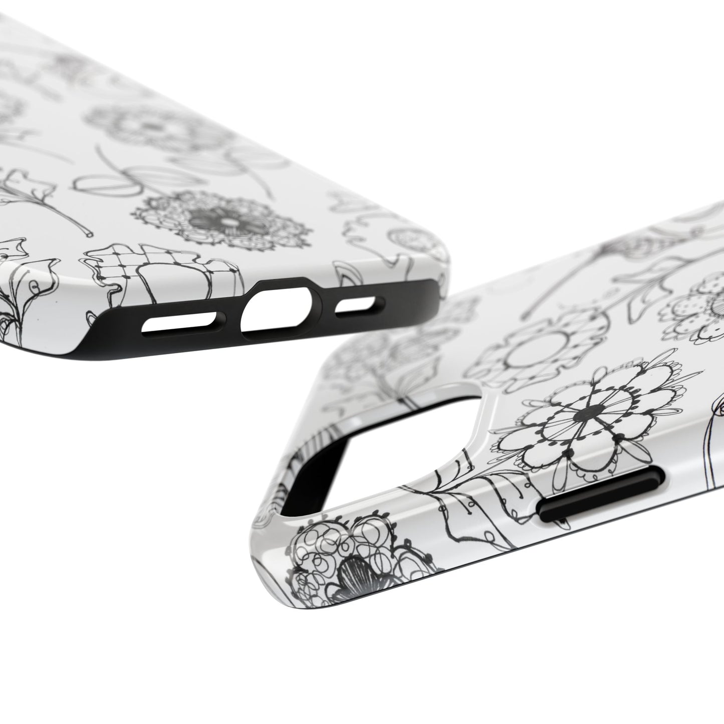 Paper Posies White Phone Case