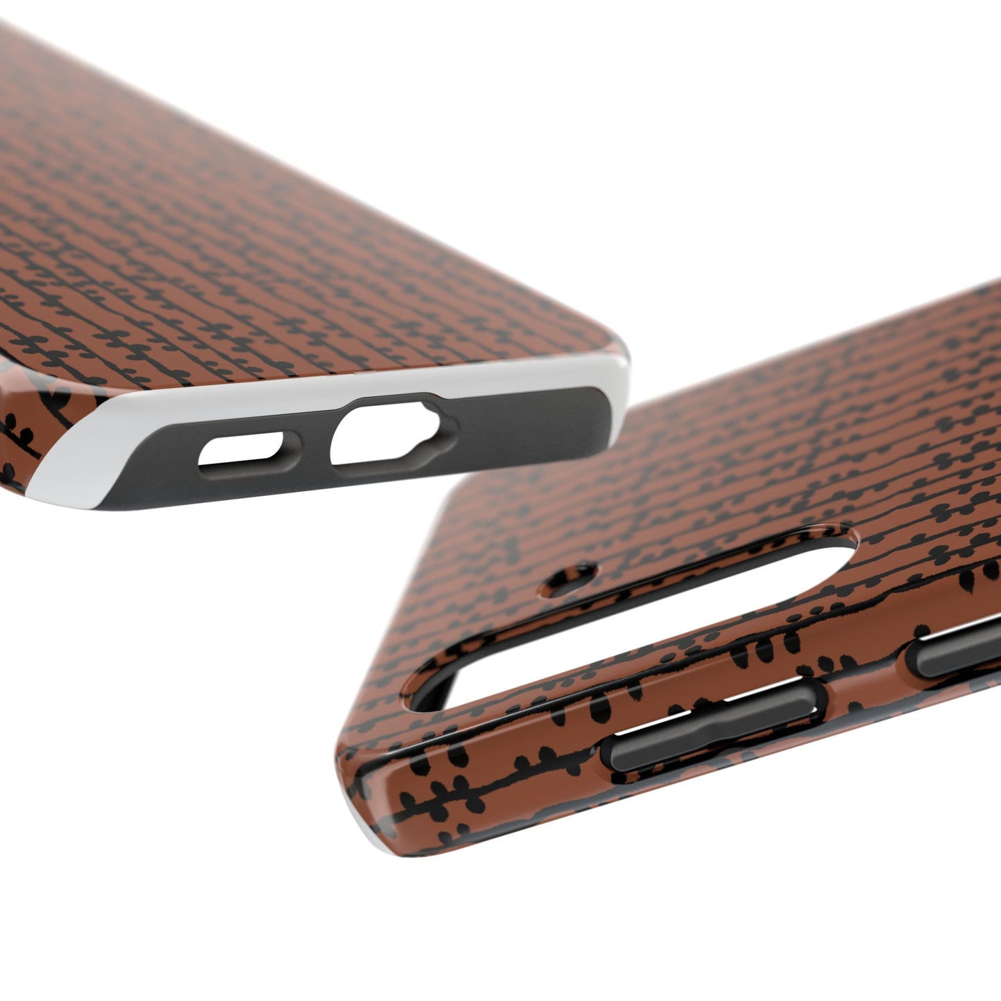 Loopy Stripe Brown Phone Case