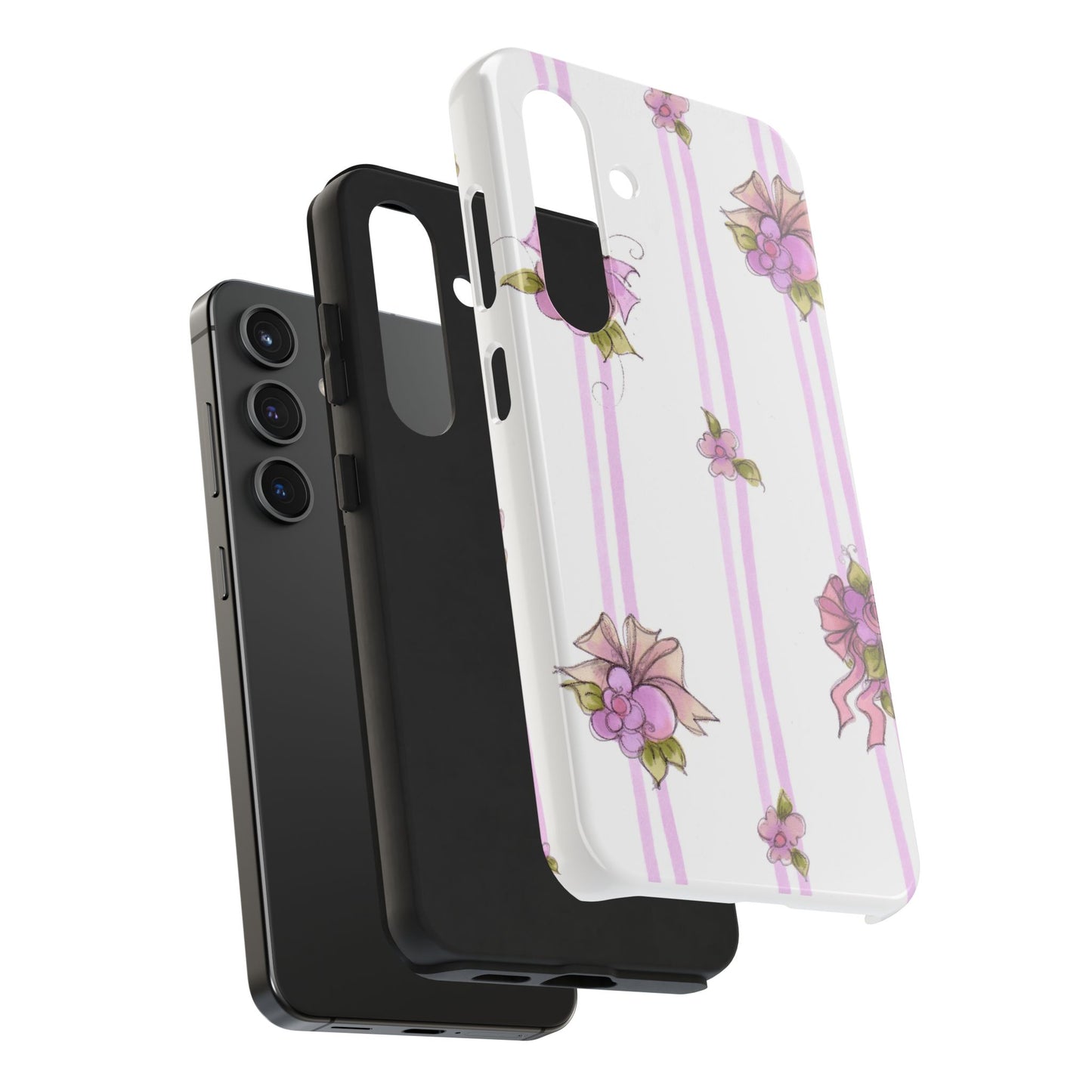 Flower Model Flower Stripe Phone Case