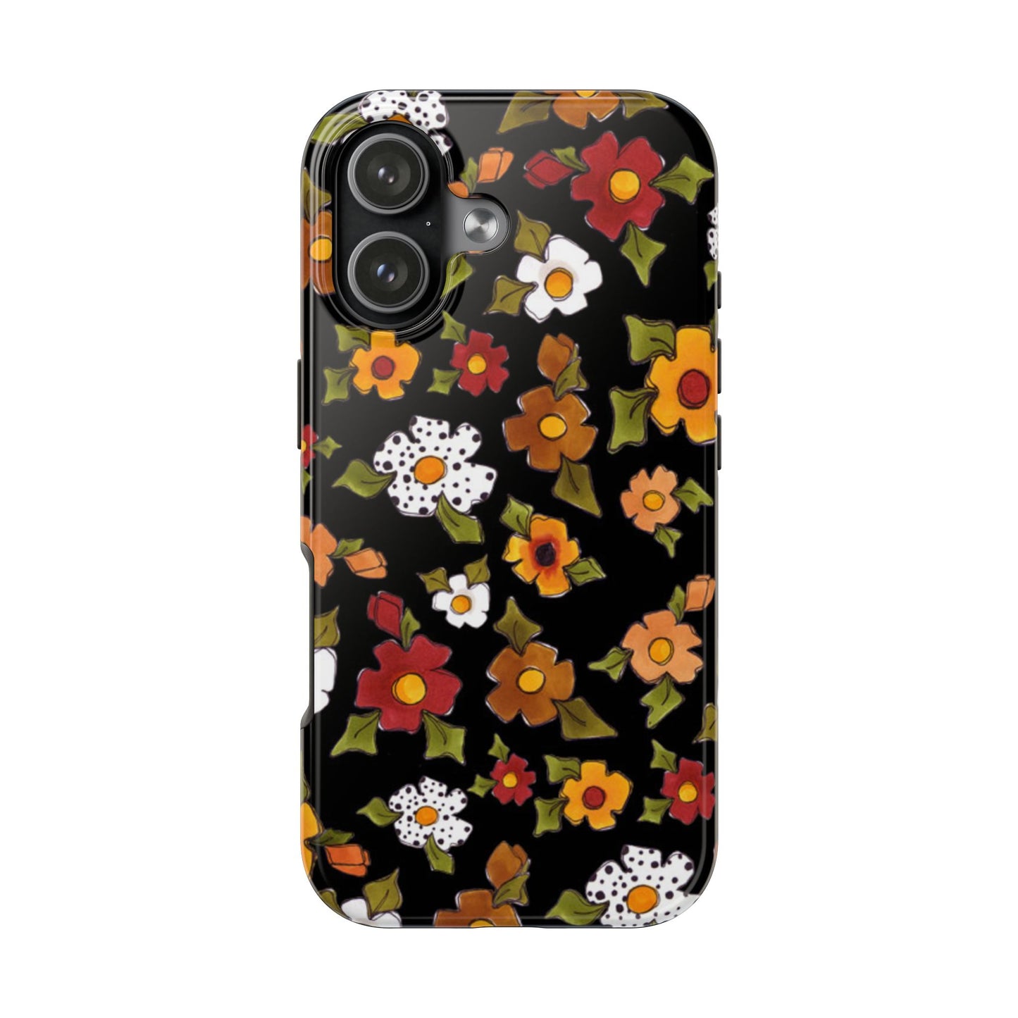 Spice Posie Black Phone Case