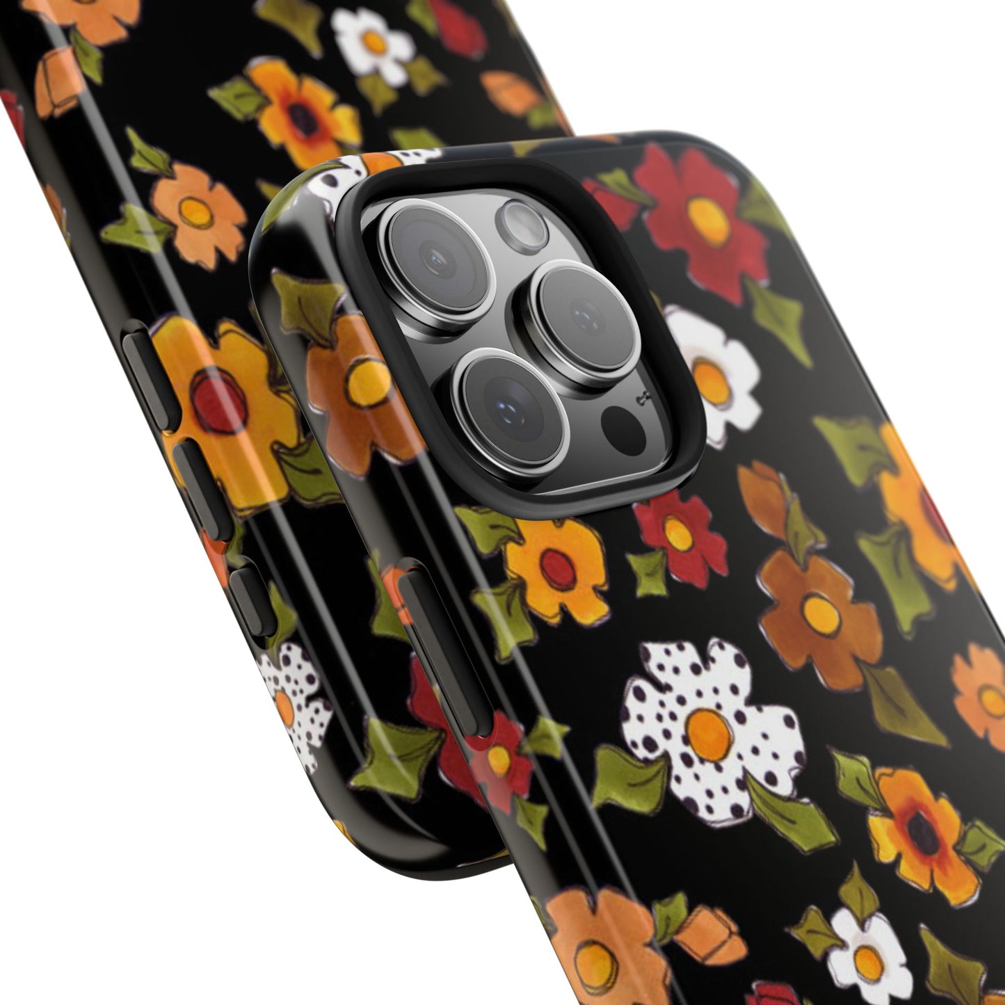 Spice Posie Black Phone Case