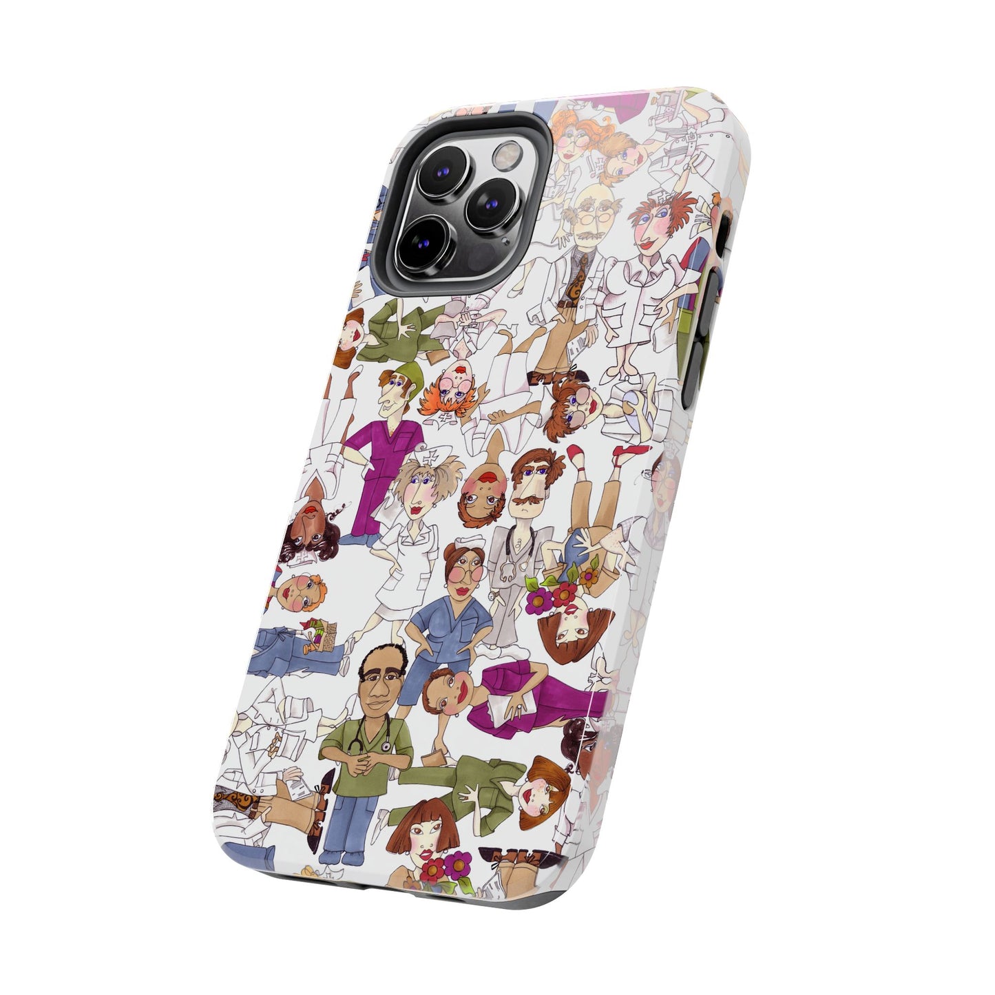 Diverse Nurse White Phone Case