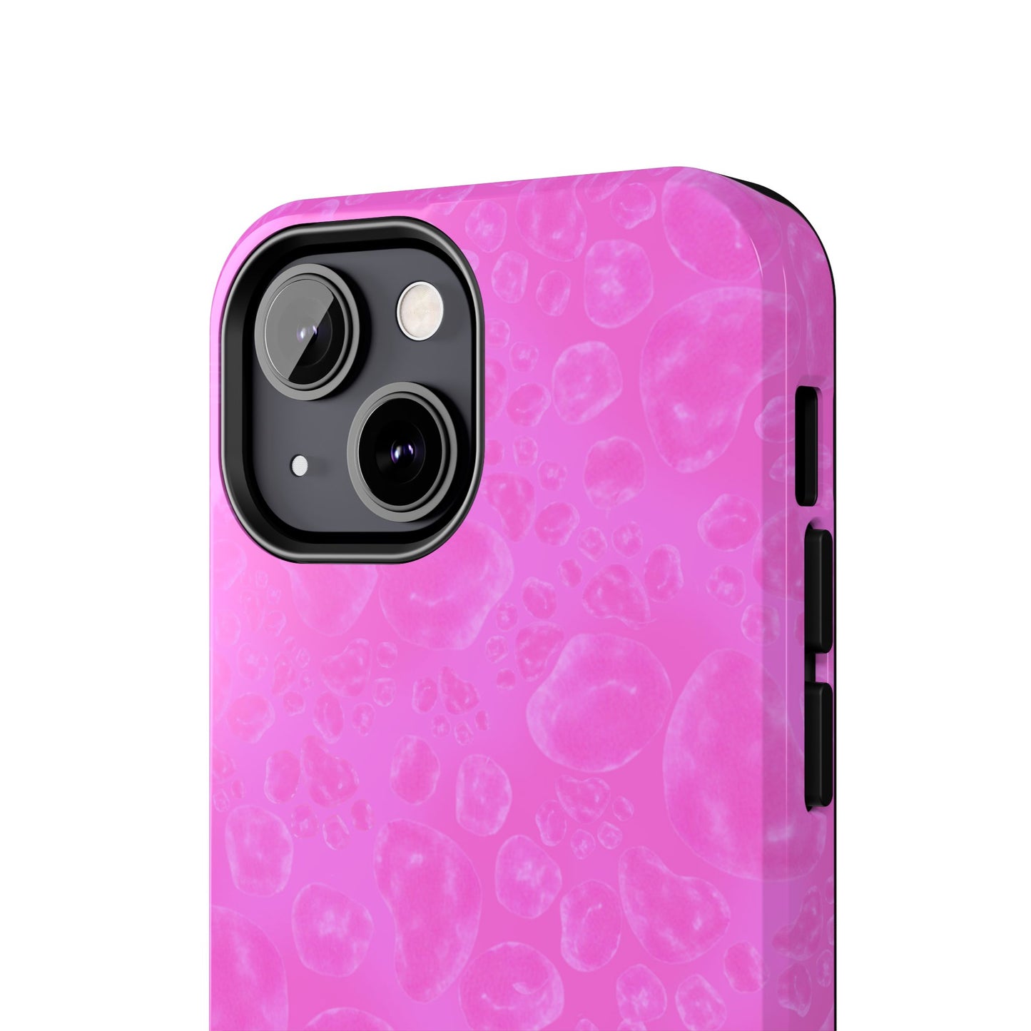 Paw Dots Cerise Phone Case