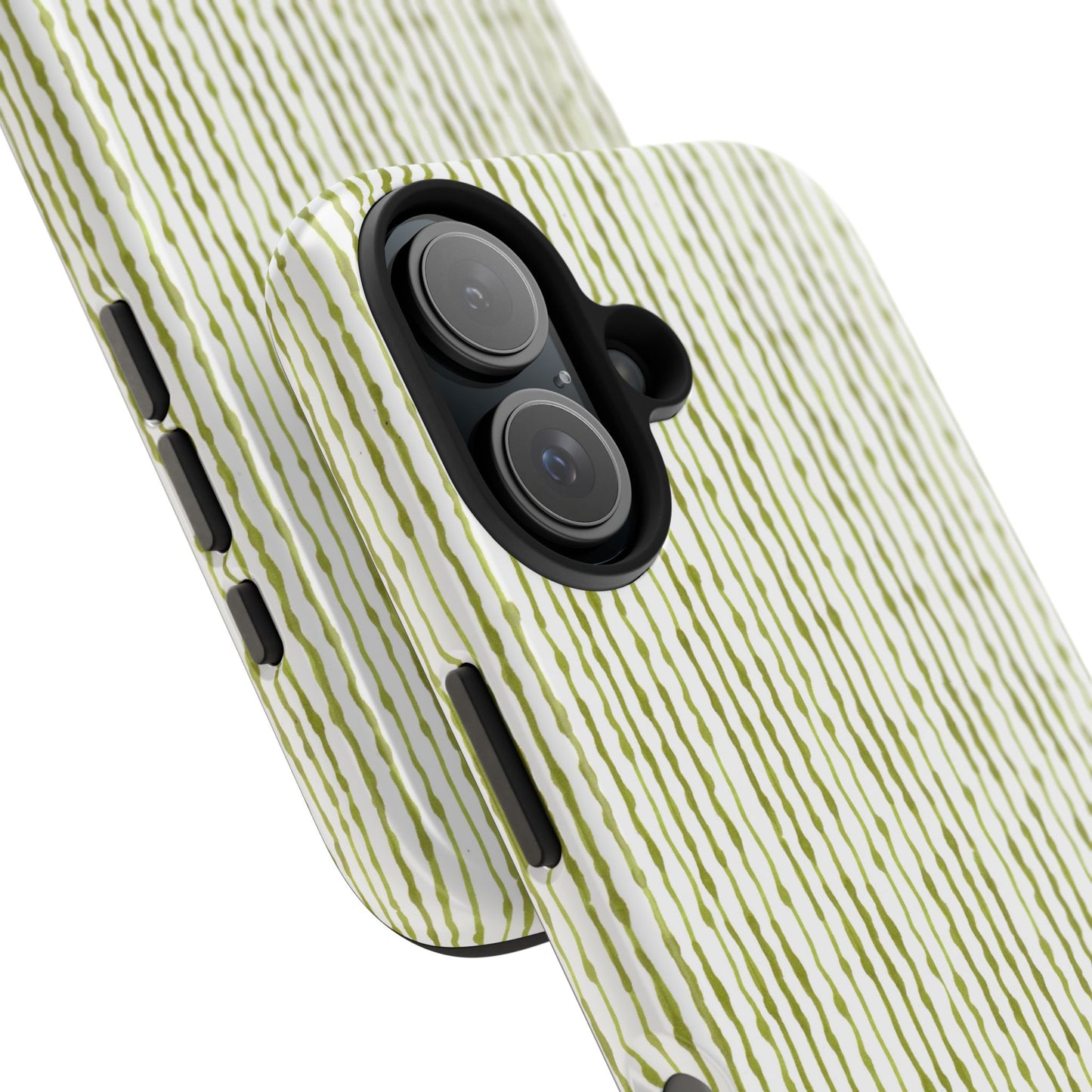 Faux Seersucker White / Green Phone Case