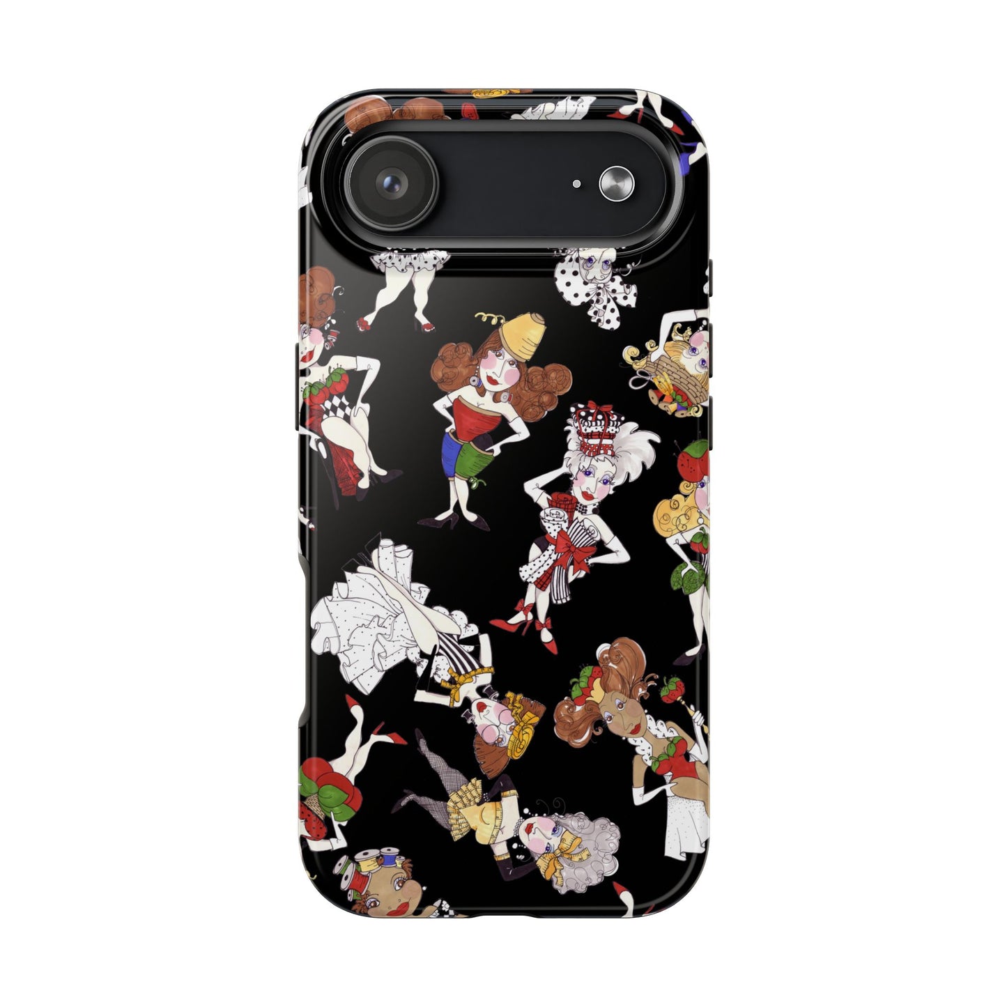 Sew Tossed Black Phone Case