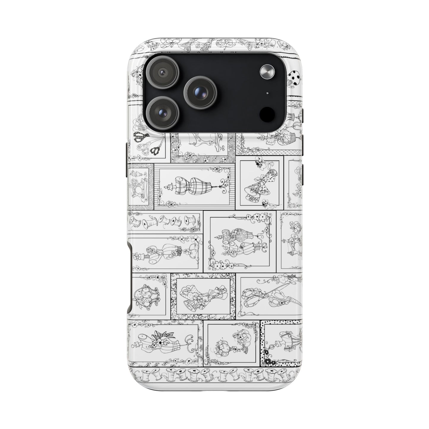 Sew Fancy White Phone Case