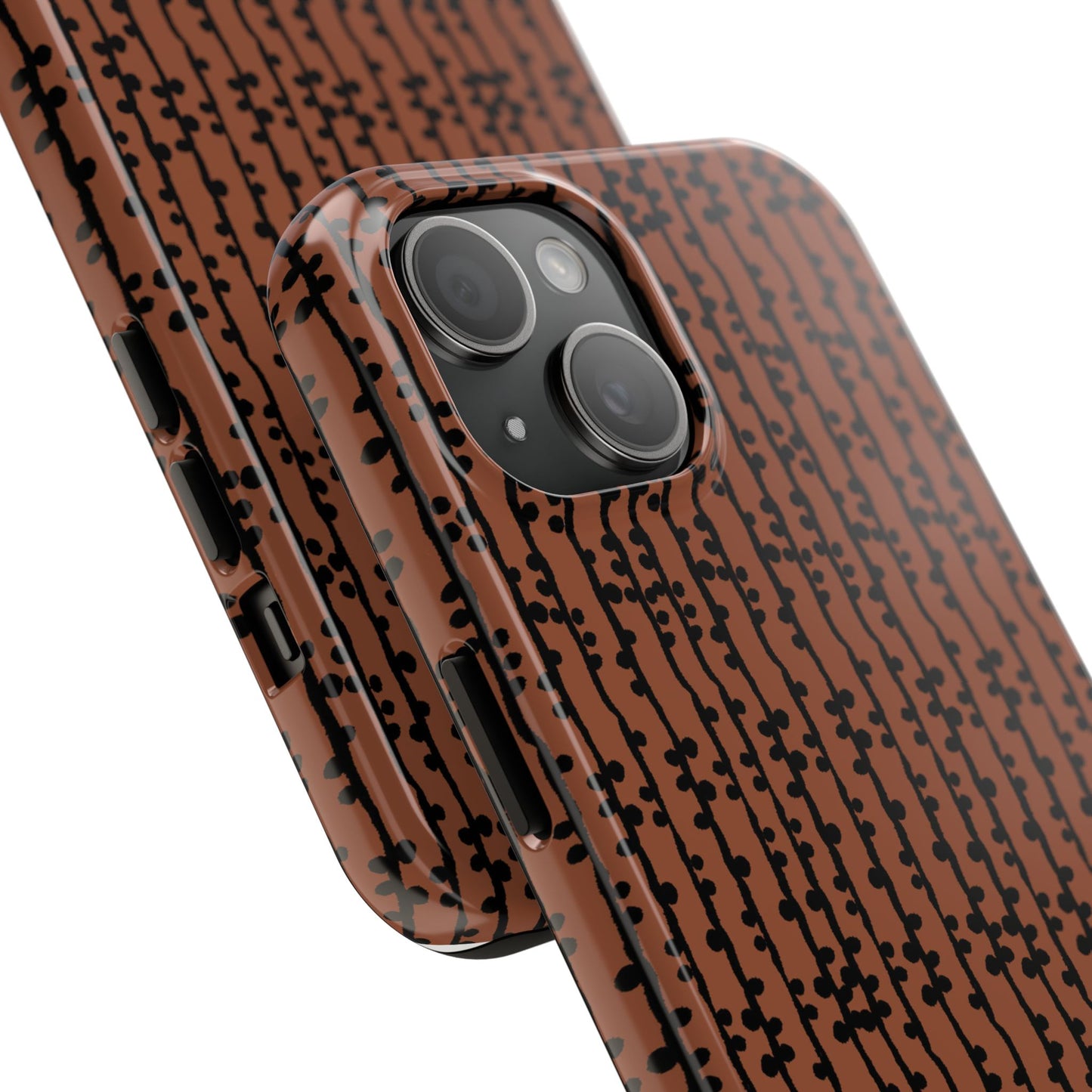 Loopy Stripe Brown Phone Case