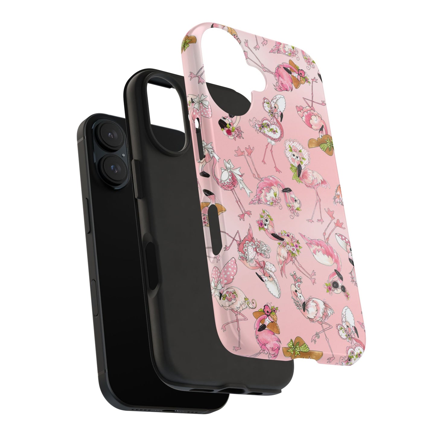 Tossed Flams Pink Phone Case
