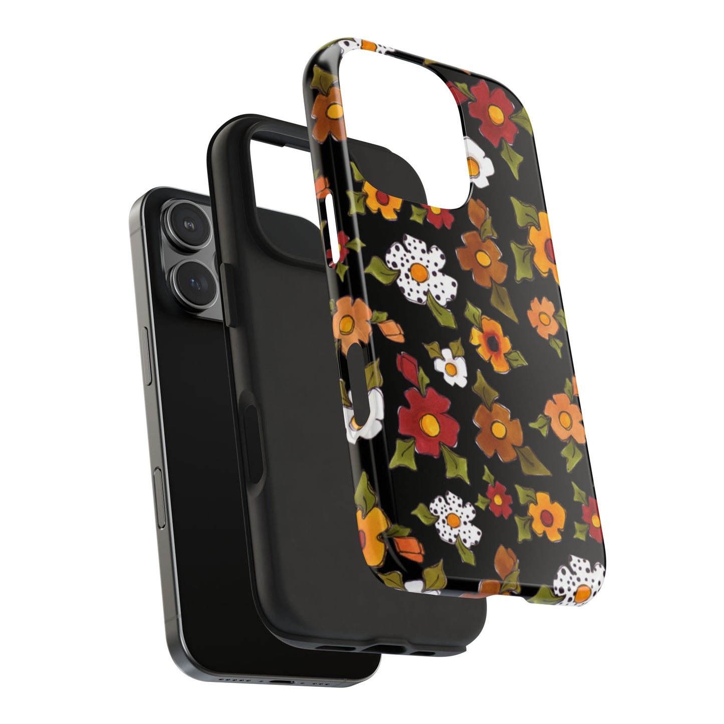 Spice Posie Black Phone Case