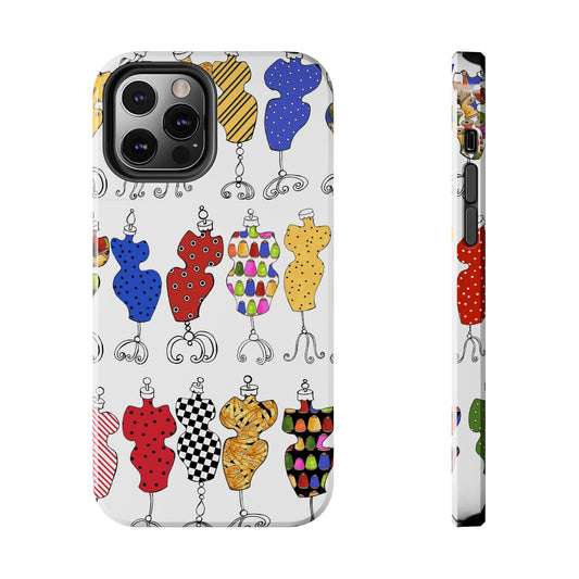 Go Figure White / Multi Phone Case