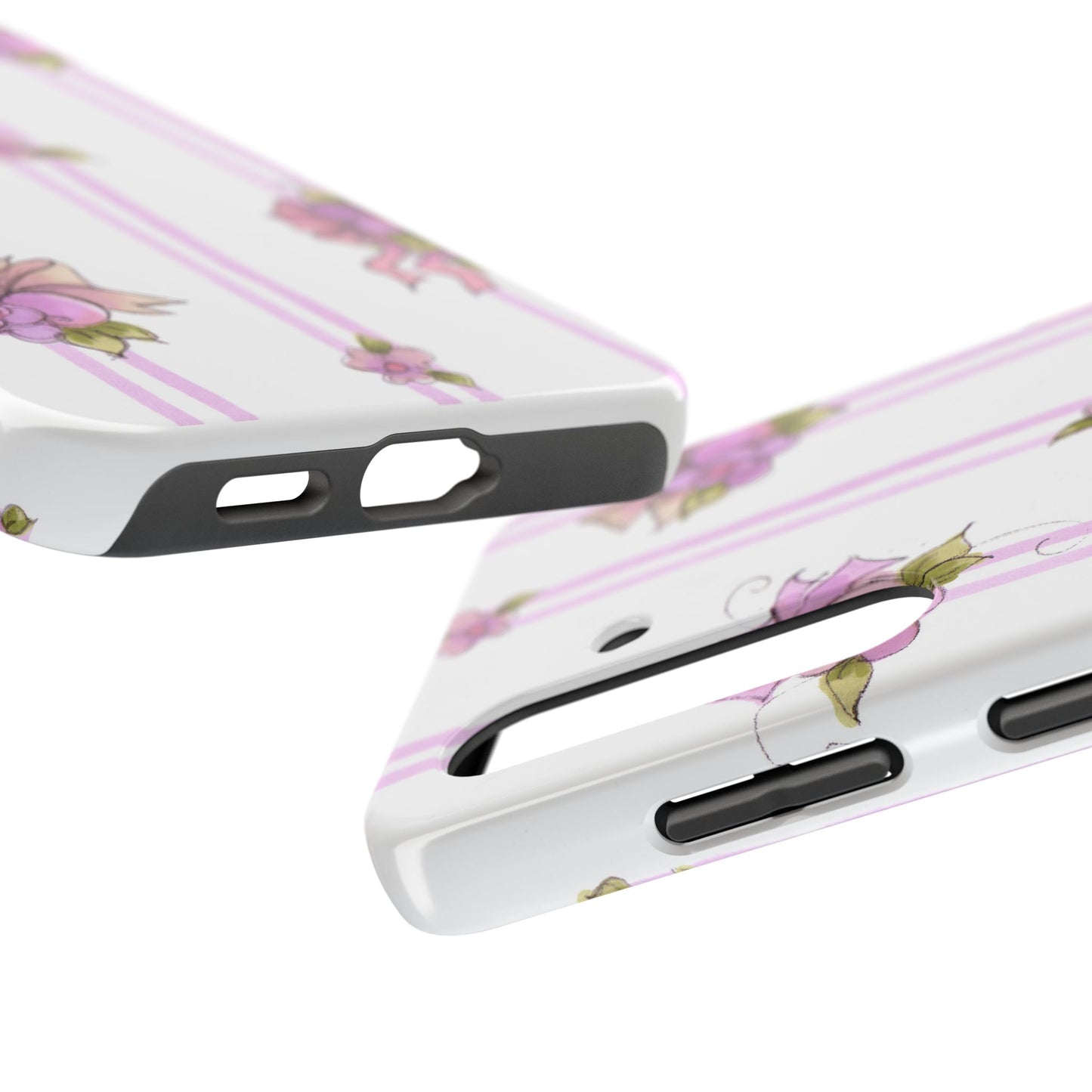 Flower Model Flower Stripe Phone Case