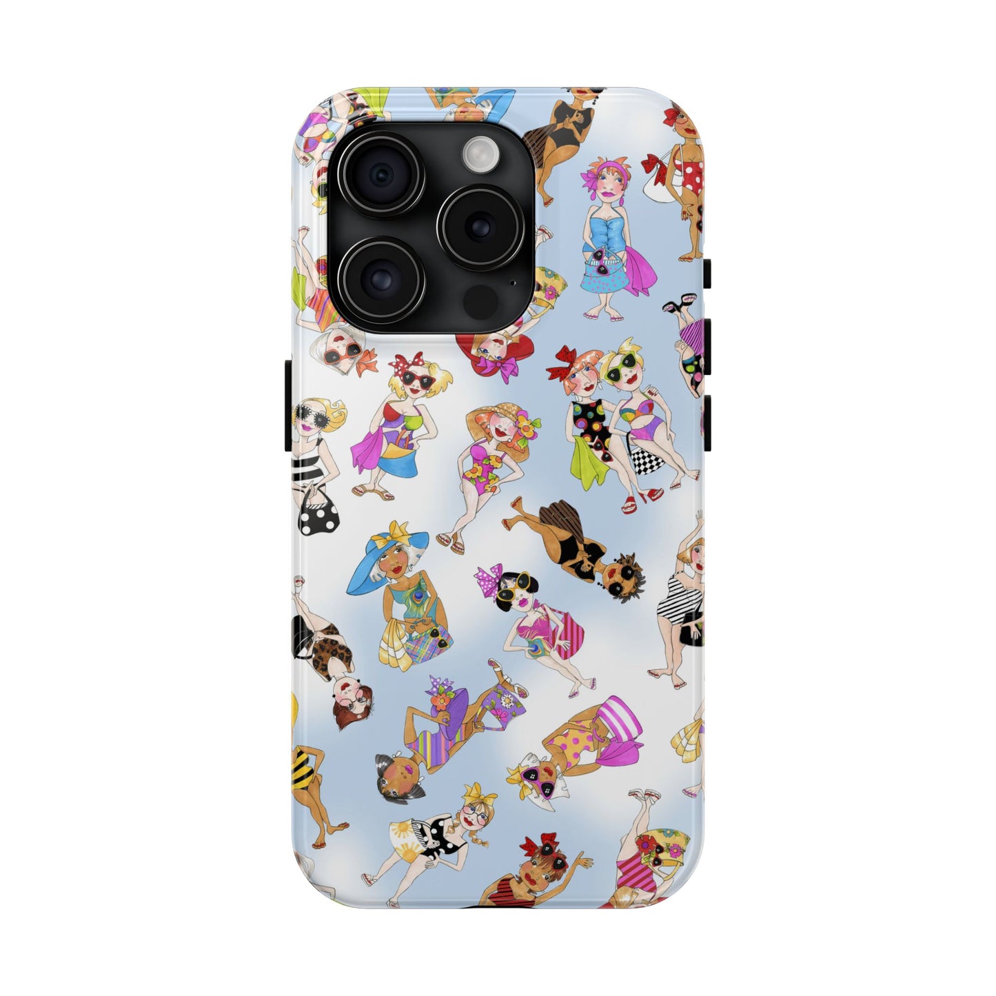 Tossed Beauties Blue Sky Phone Case