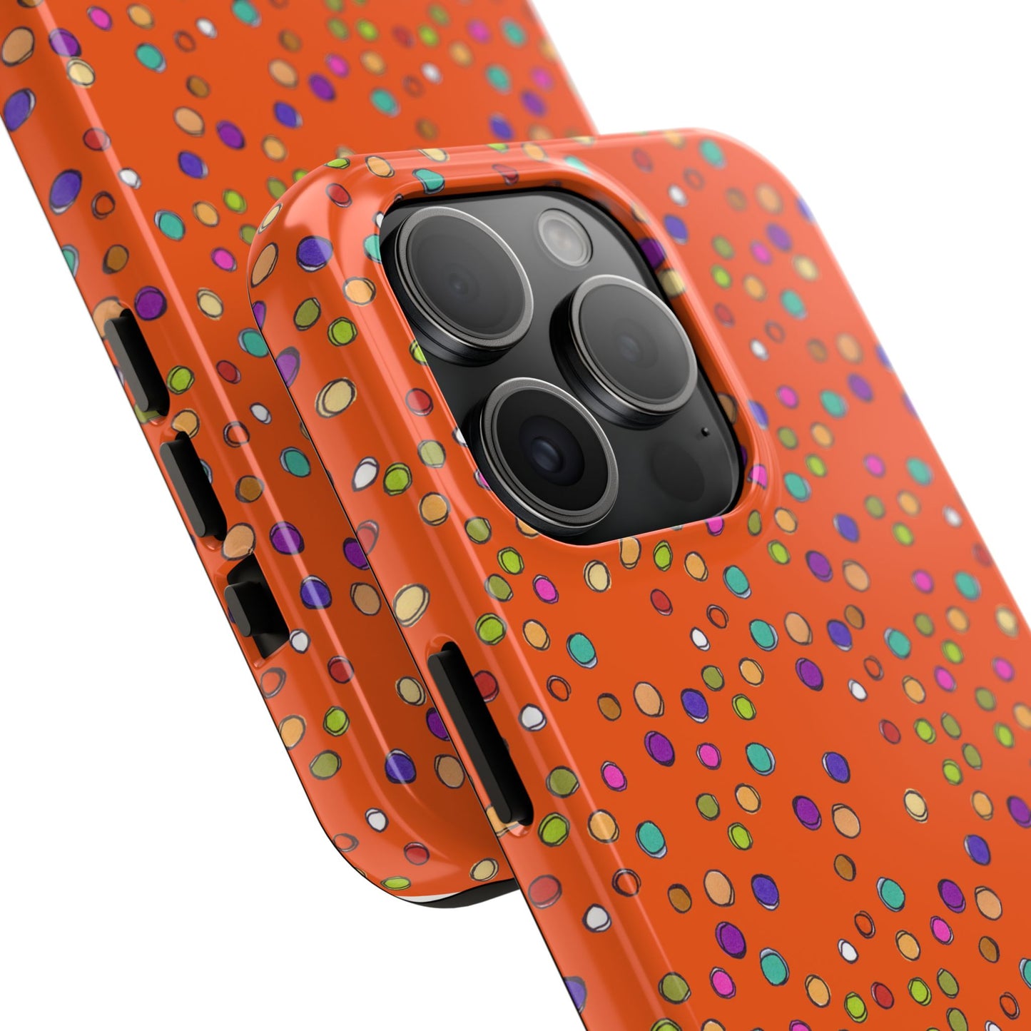 Dog Dots Orange Phone Case