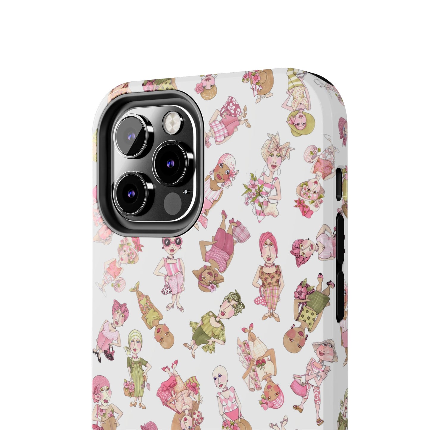 Tossed Ladies White Phone Case
