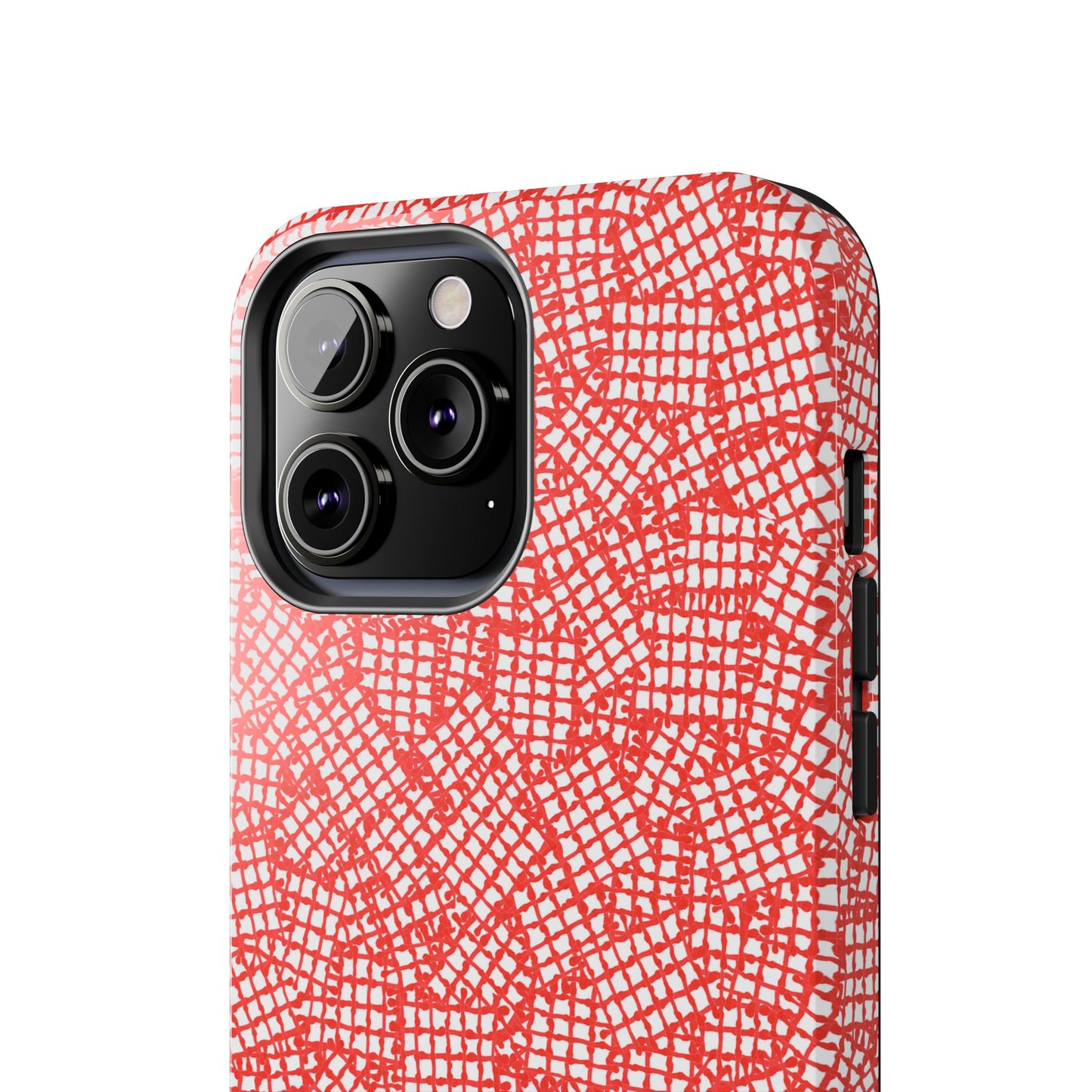 Check Patch Small Red Phone Case