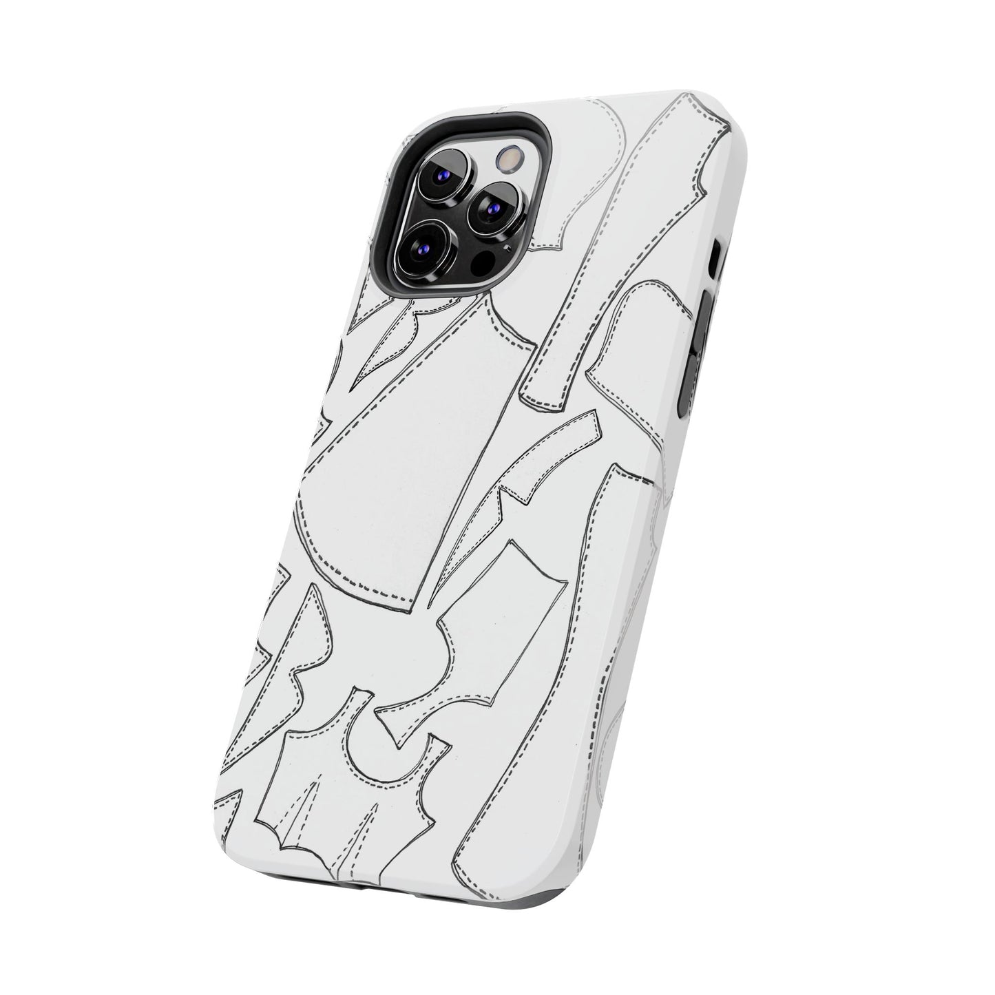 Pattern Pieces White Phone Case