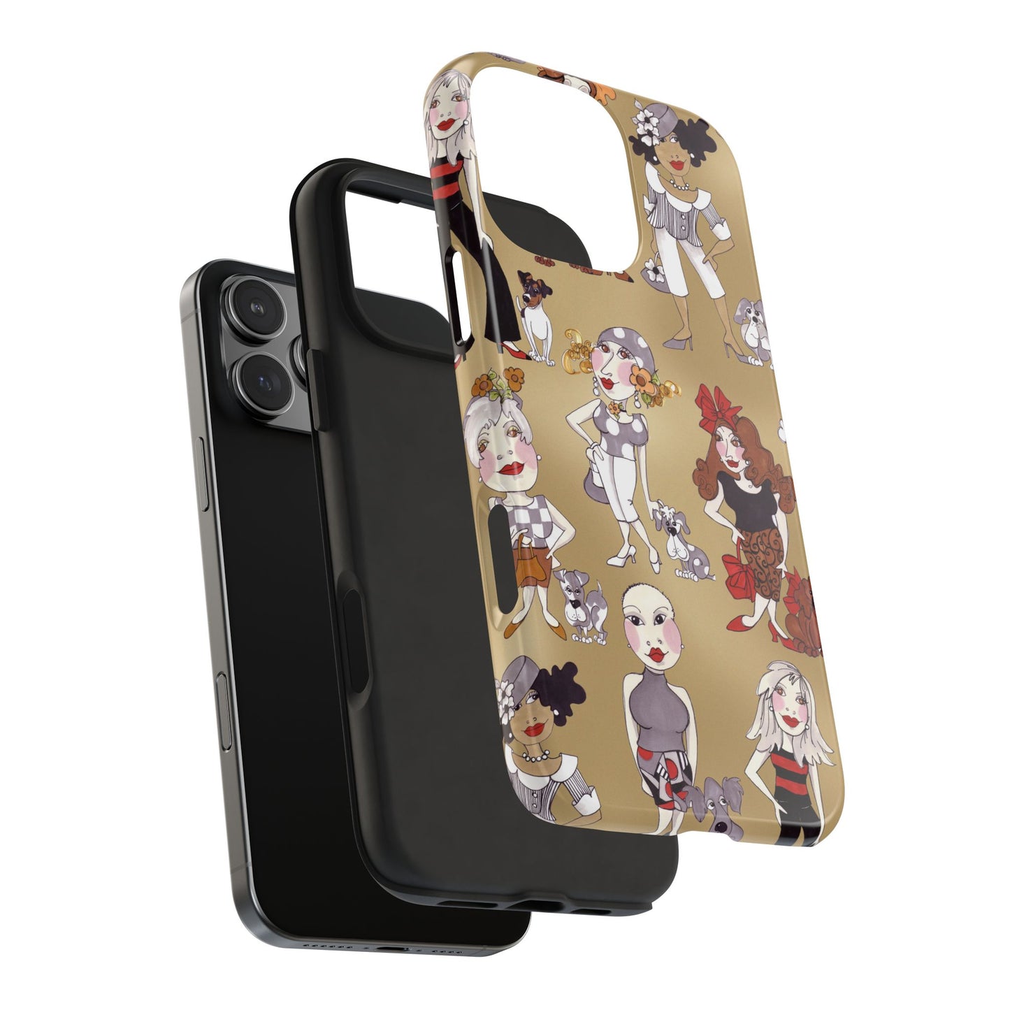 Dog Ladies Tan Phone Case