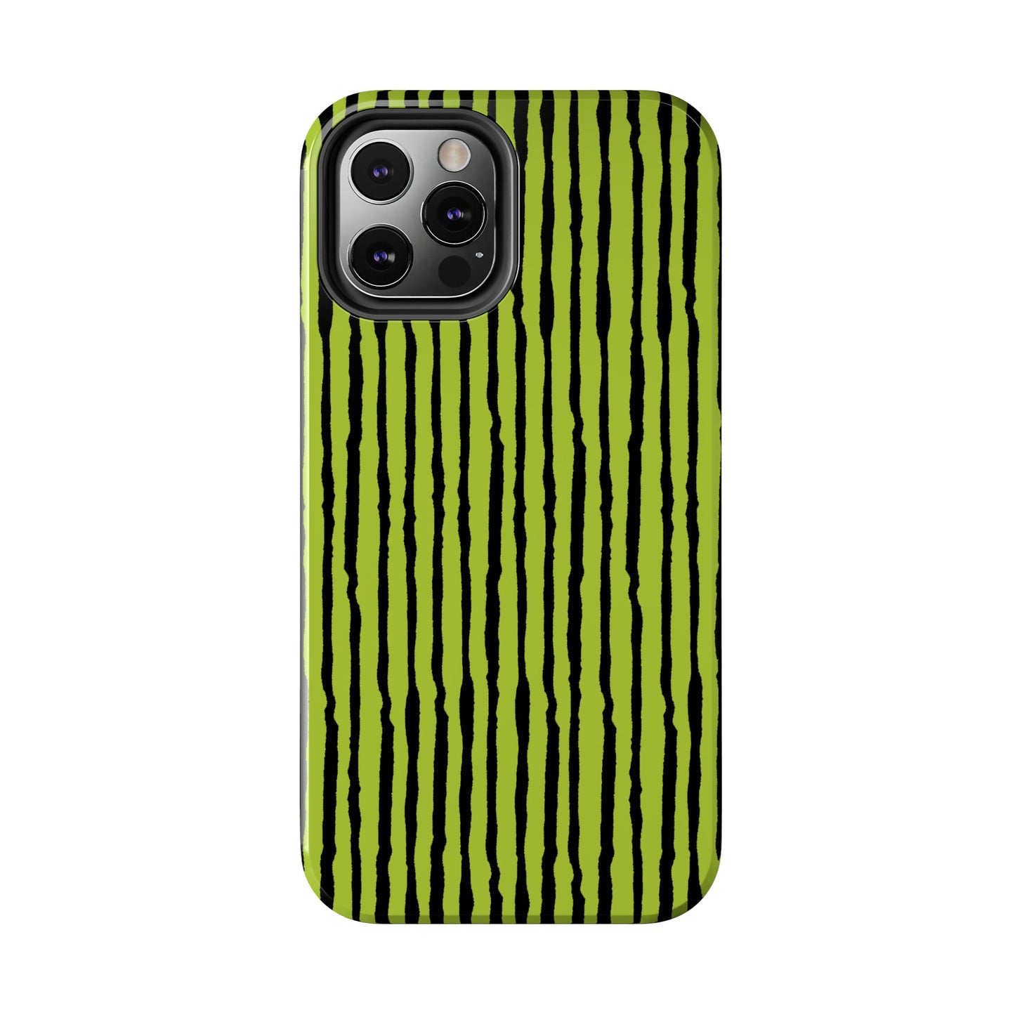 Sorta Stripe Green / Black Phone Case