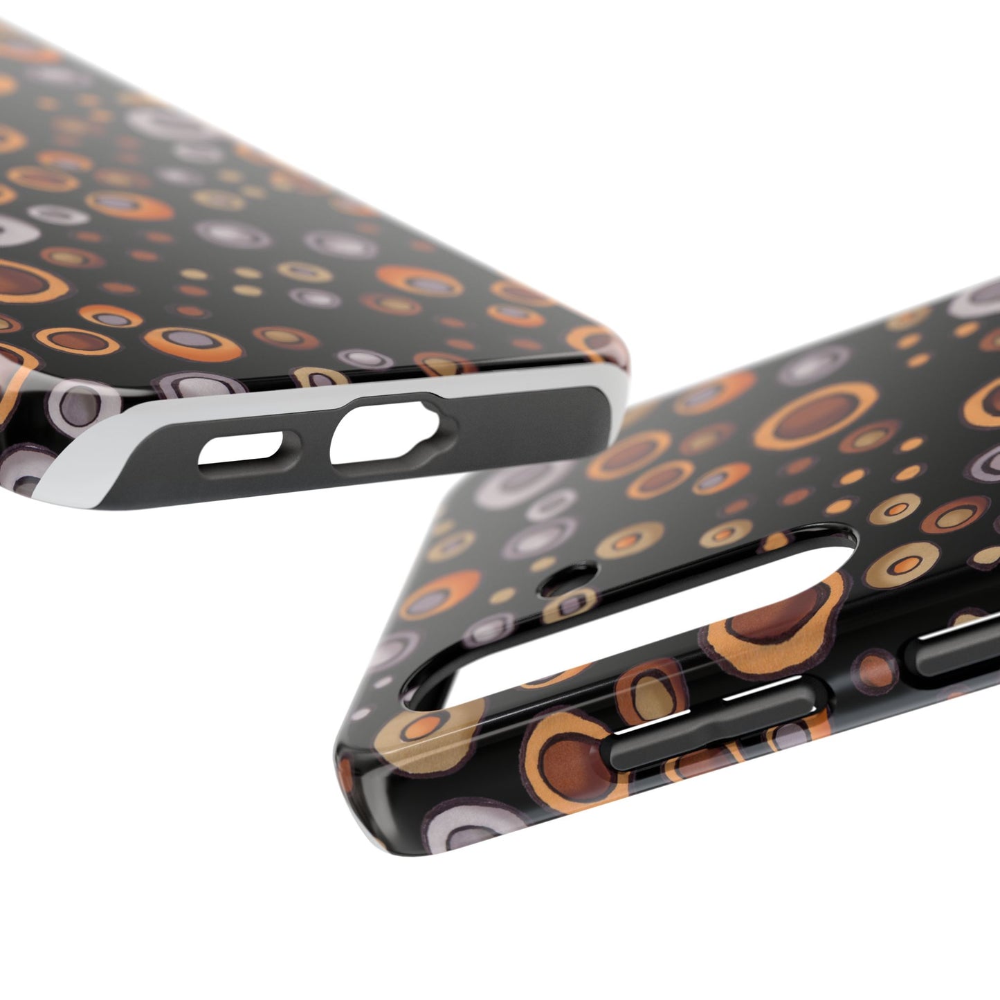 Doggy Dots Black Phone Case
