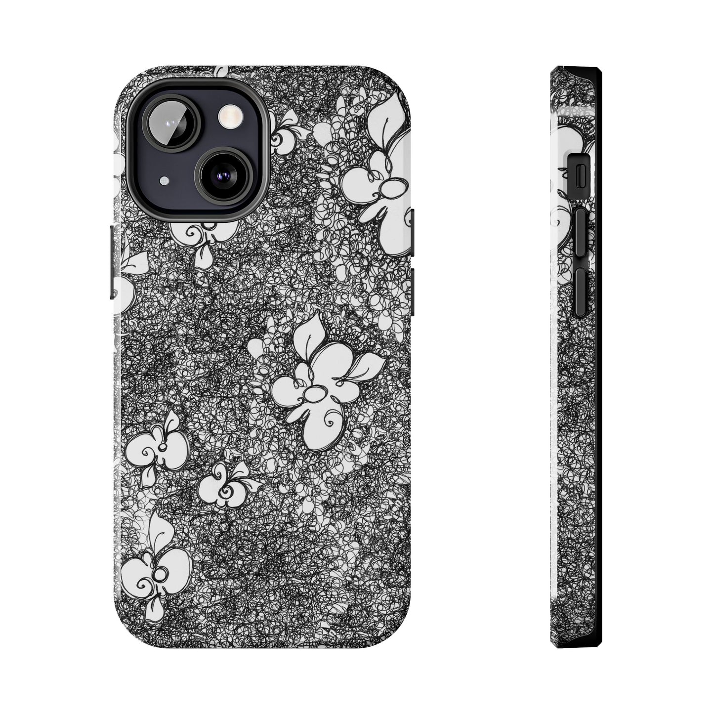 Flower Scribbles Phone Case