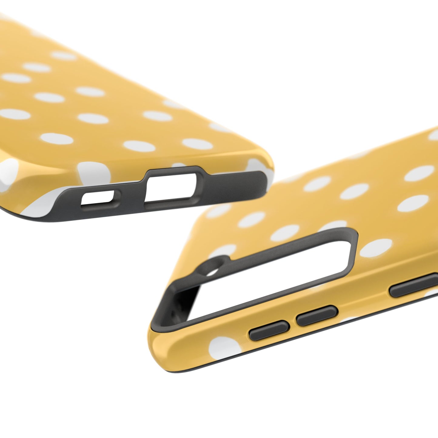 Jumbo Dots Yellow / White Phone Case