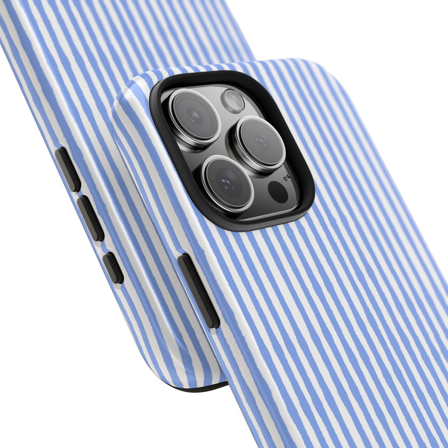 Lazy Stripe Blue / White Phone Case