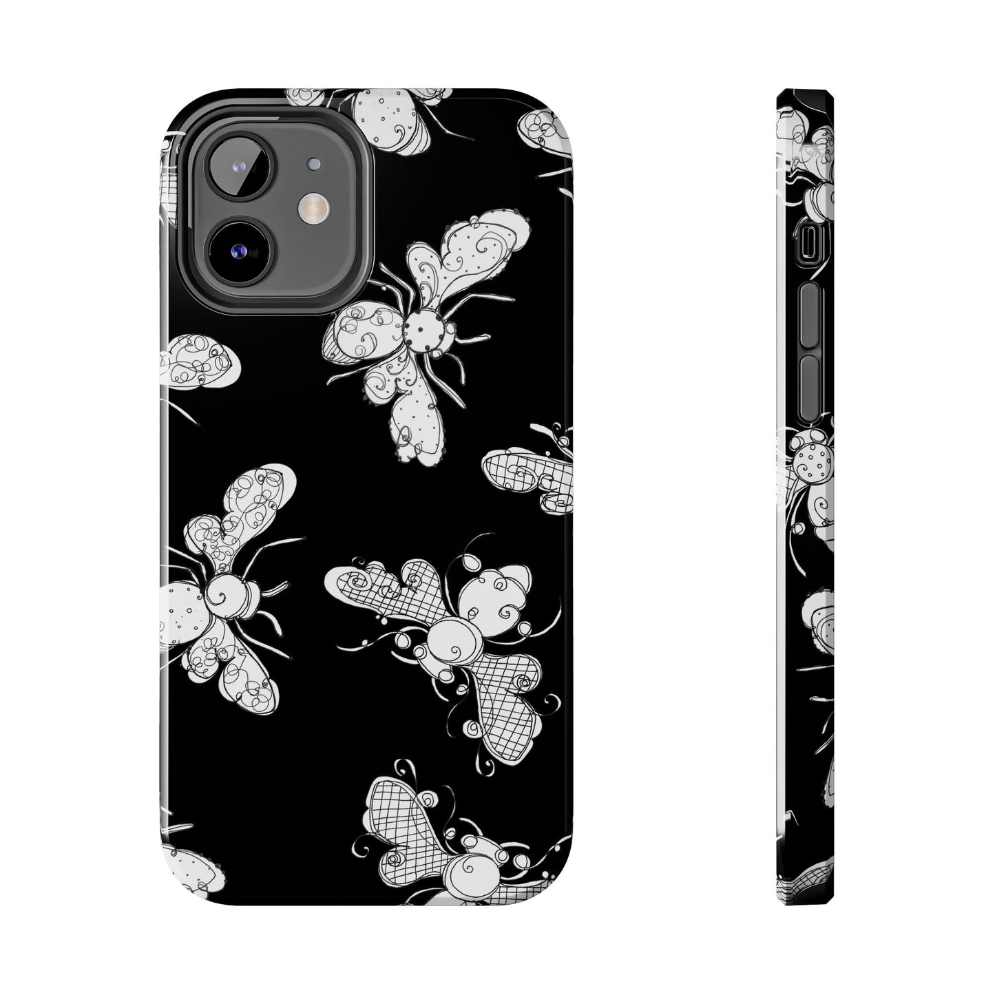 Busy Bee Black Phone Case