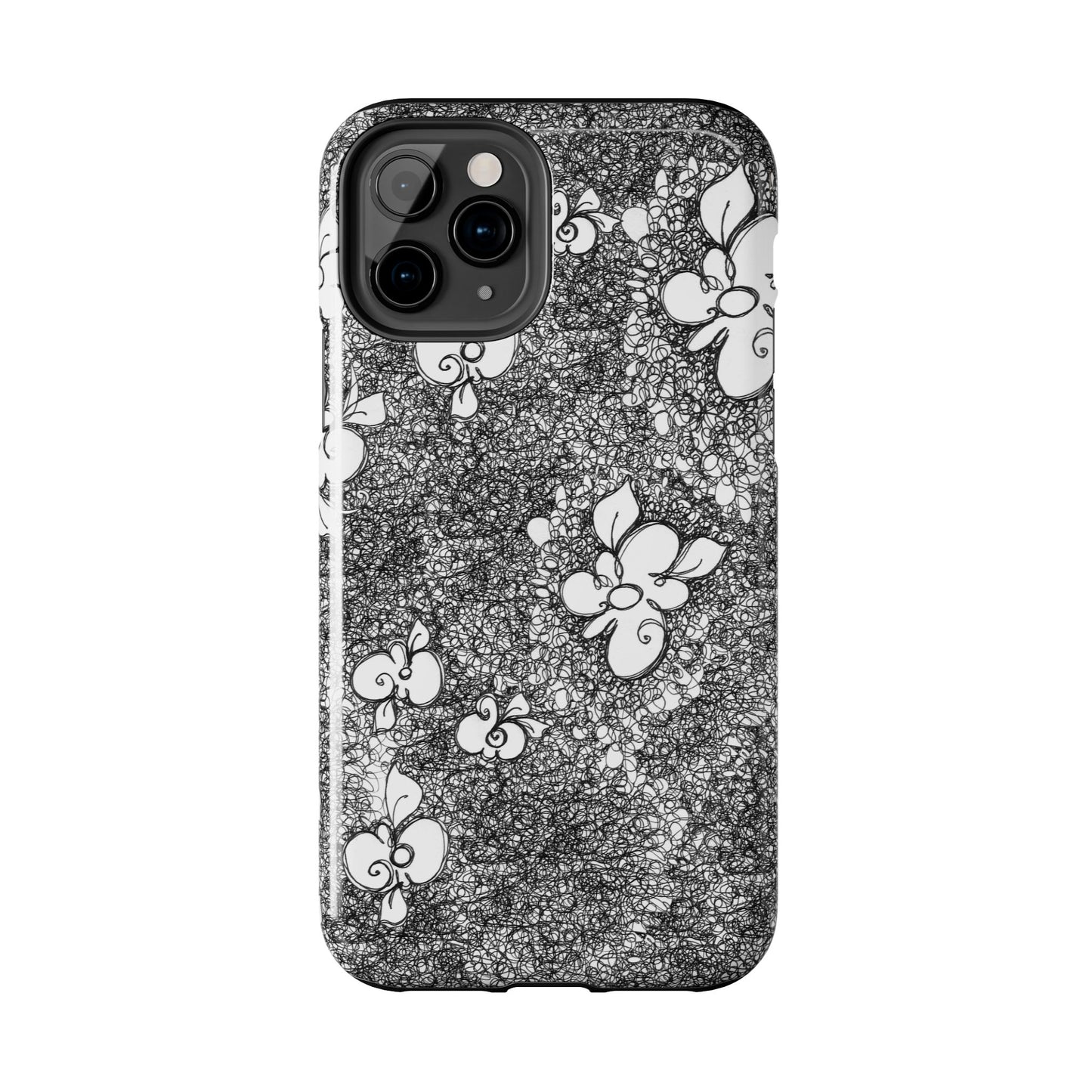 Flower Scribbles Phone Case